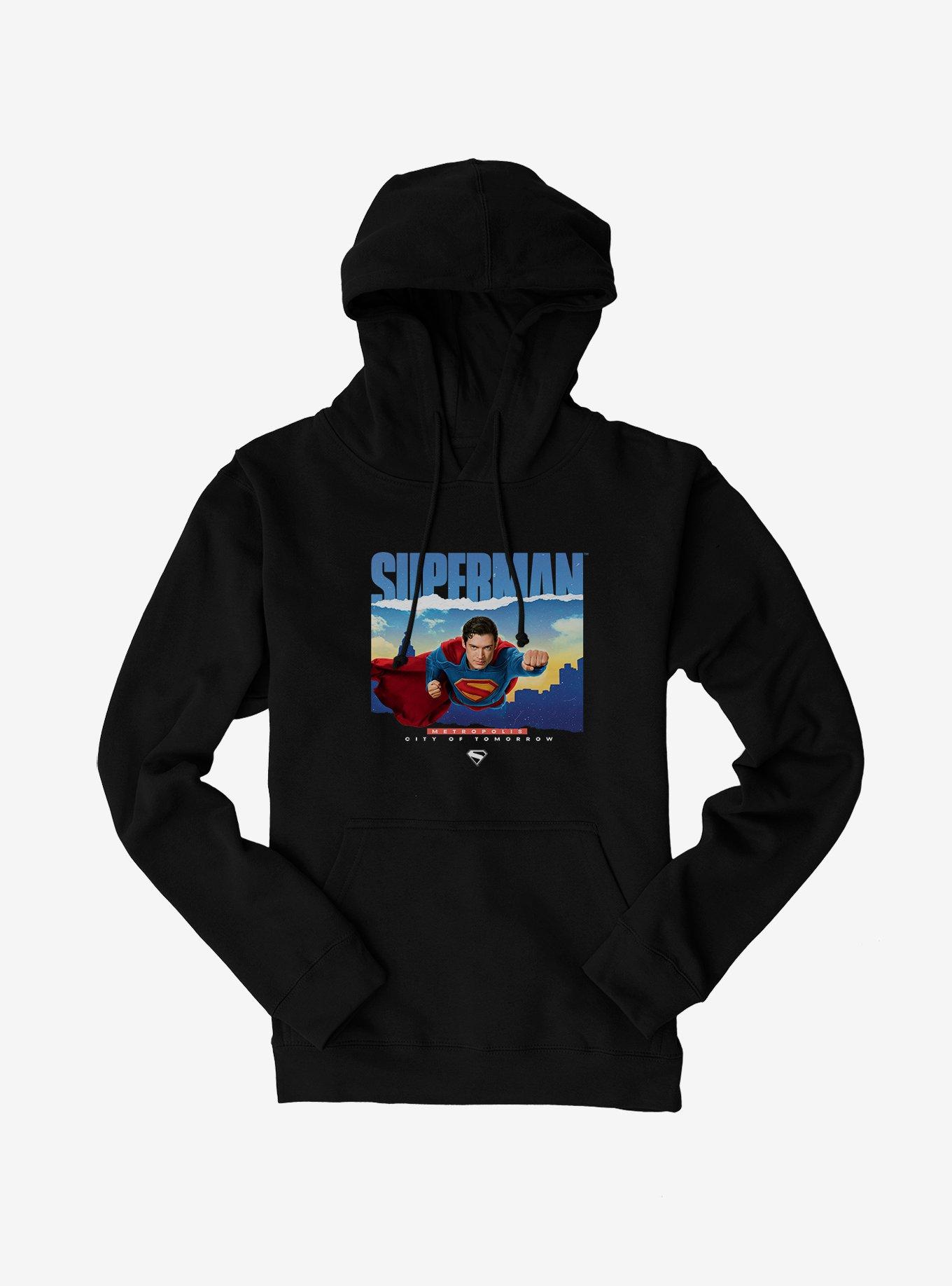 DC Comics Superman Metropolis City Of Tomorrow Hoodie, , hi-res