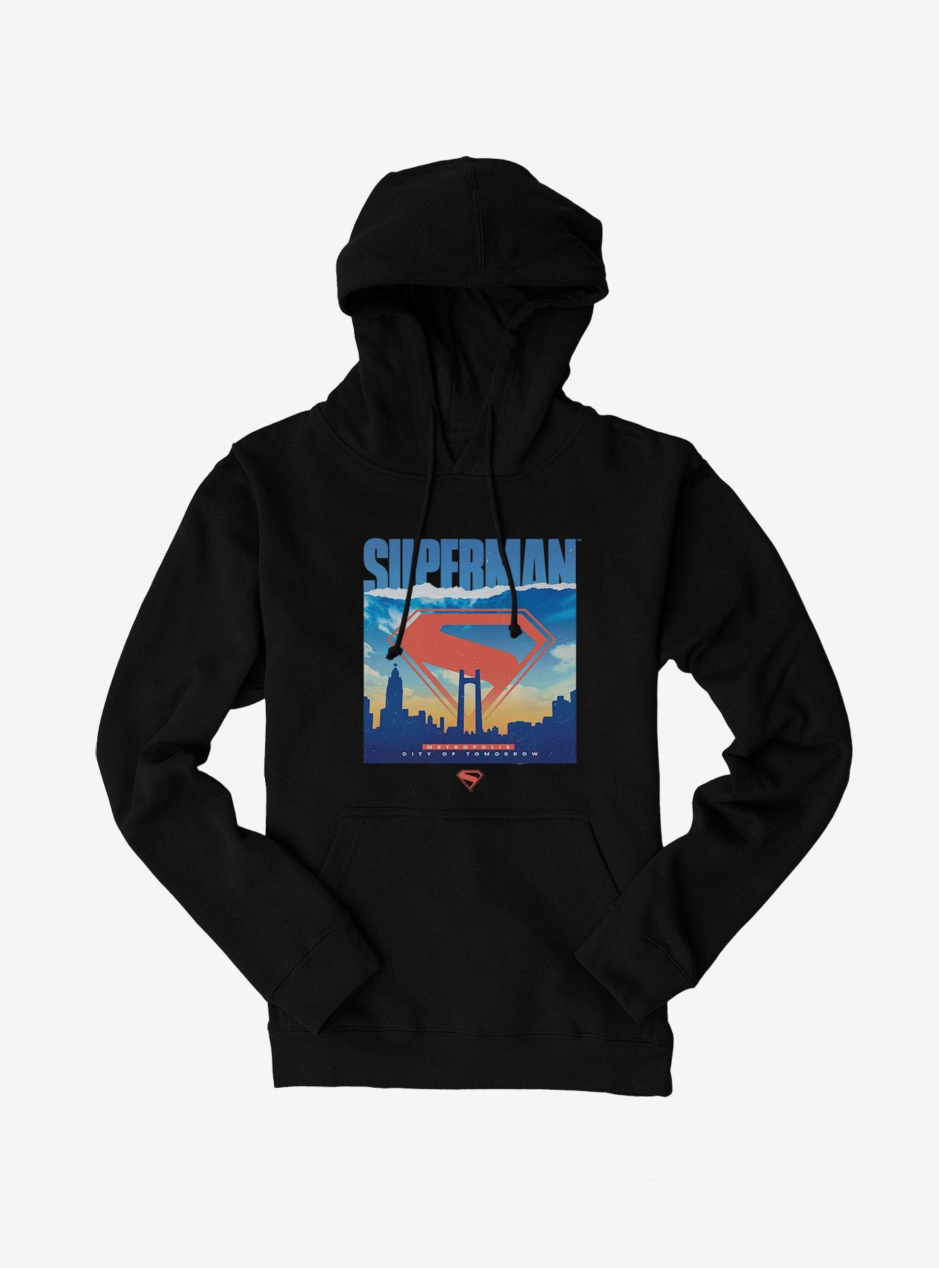 DC Comics Superman Metropolis Silhouette Hoodie, , hi-res