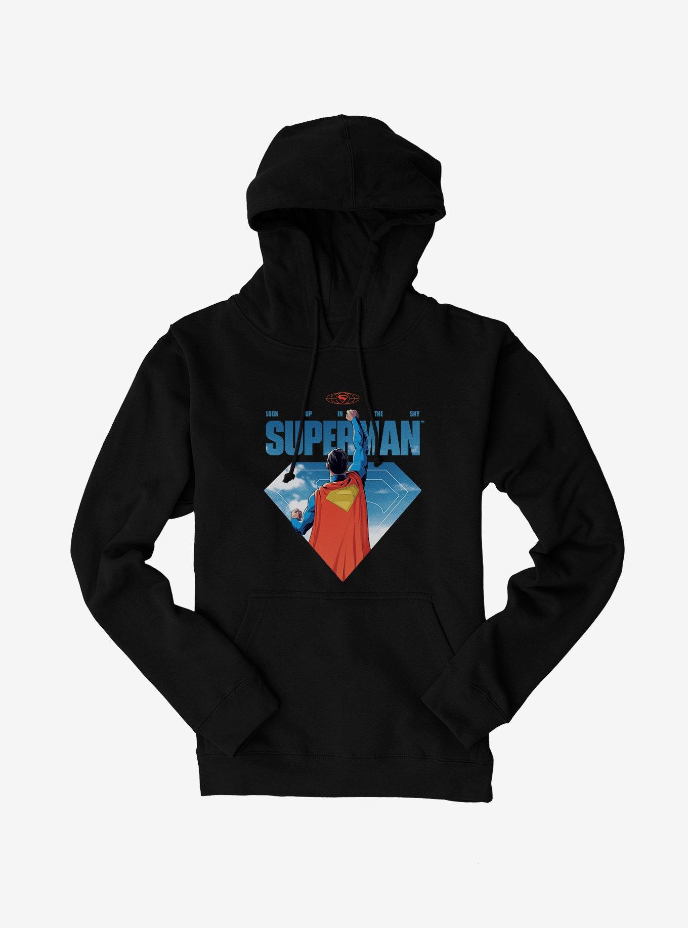 DC Comics Superman Look Up Animation Hoodie, , hi-res