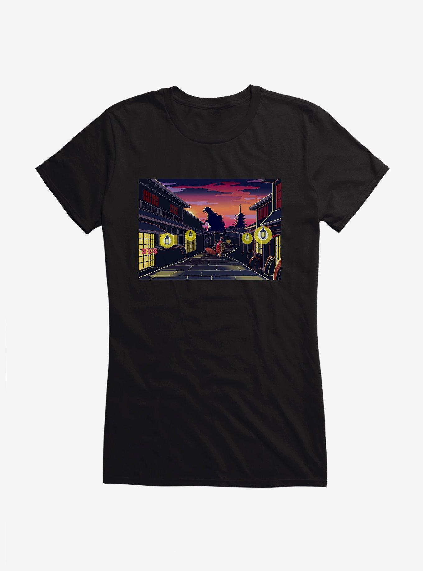 Godzilla Kabuki Sunset Girls T-Shirt