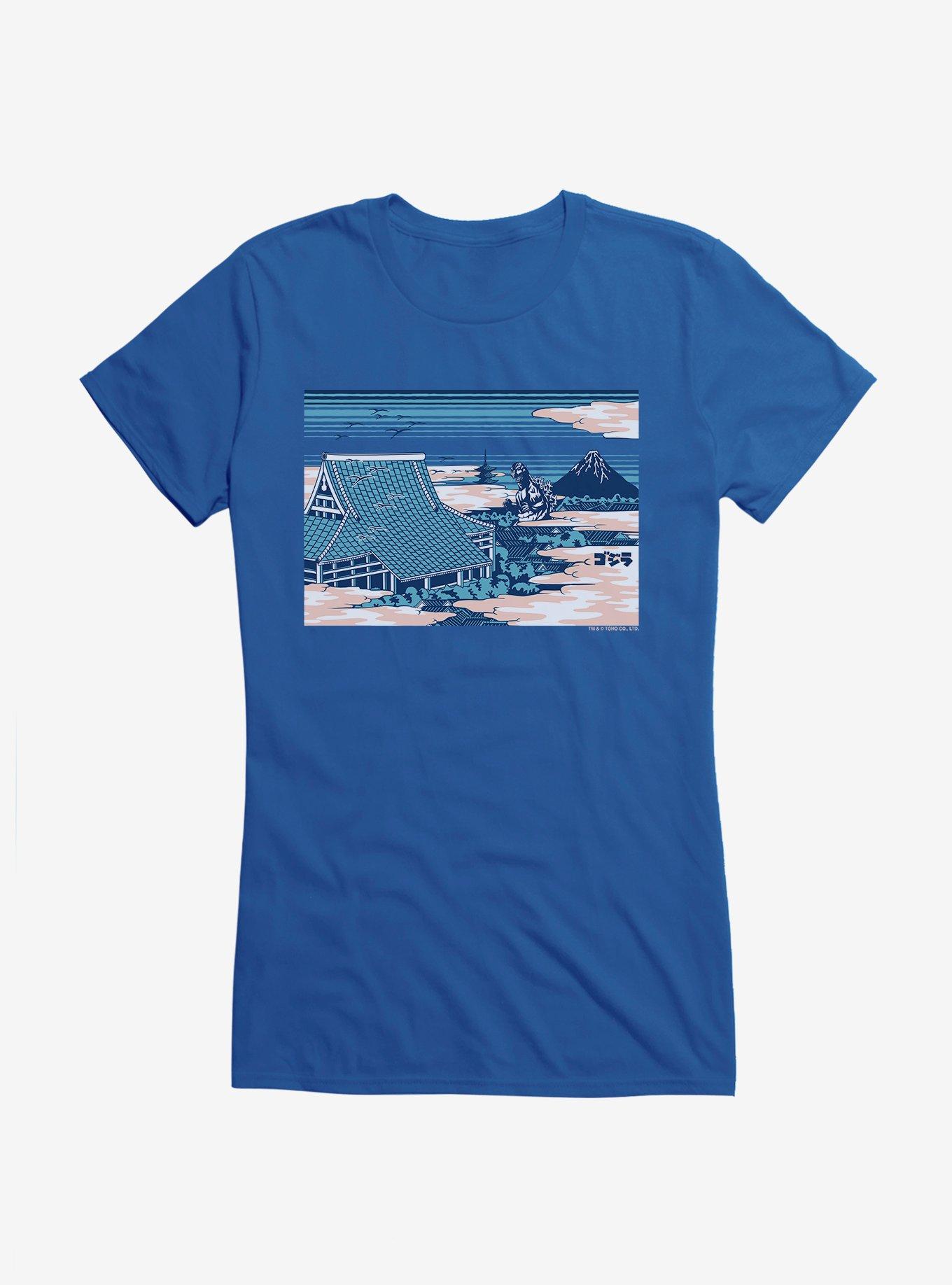 Godzilla Through The Clouds Girls T-Shirt