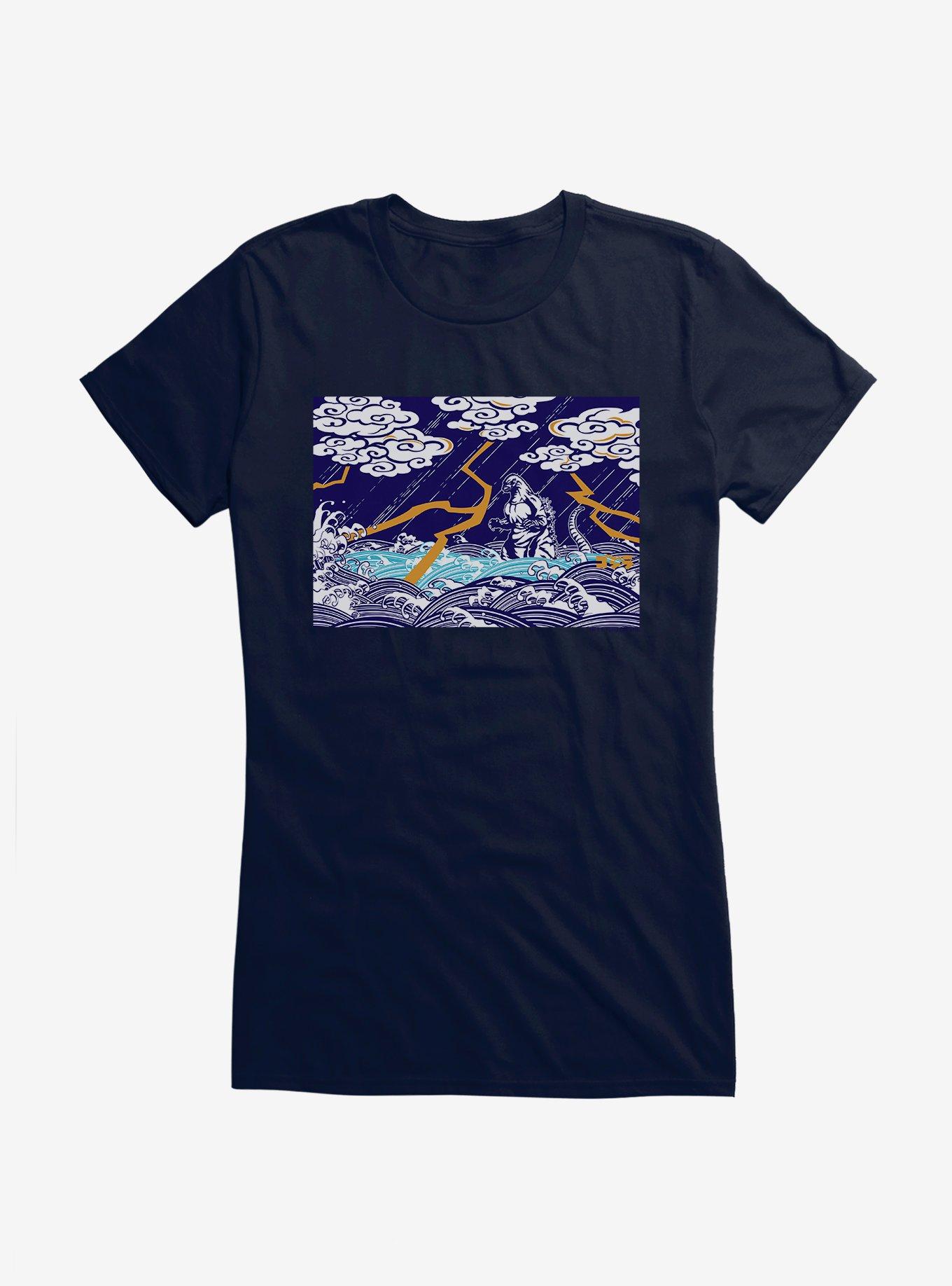 Godzilla Thunder And Lightning Girls T-Shirt