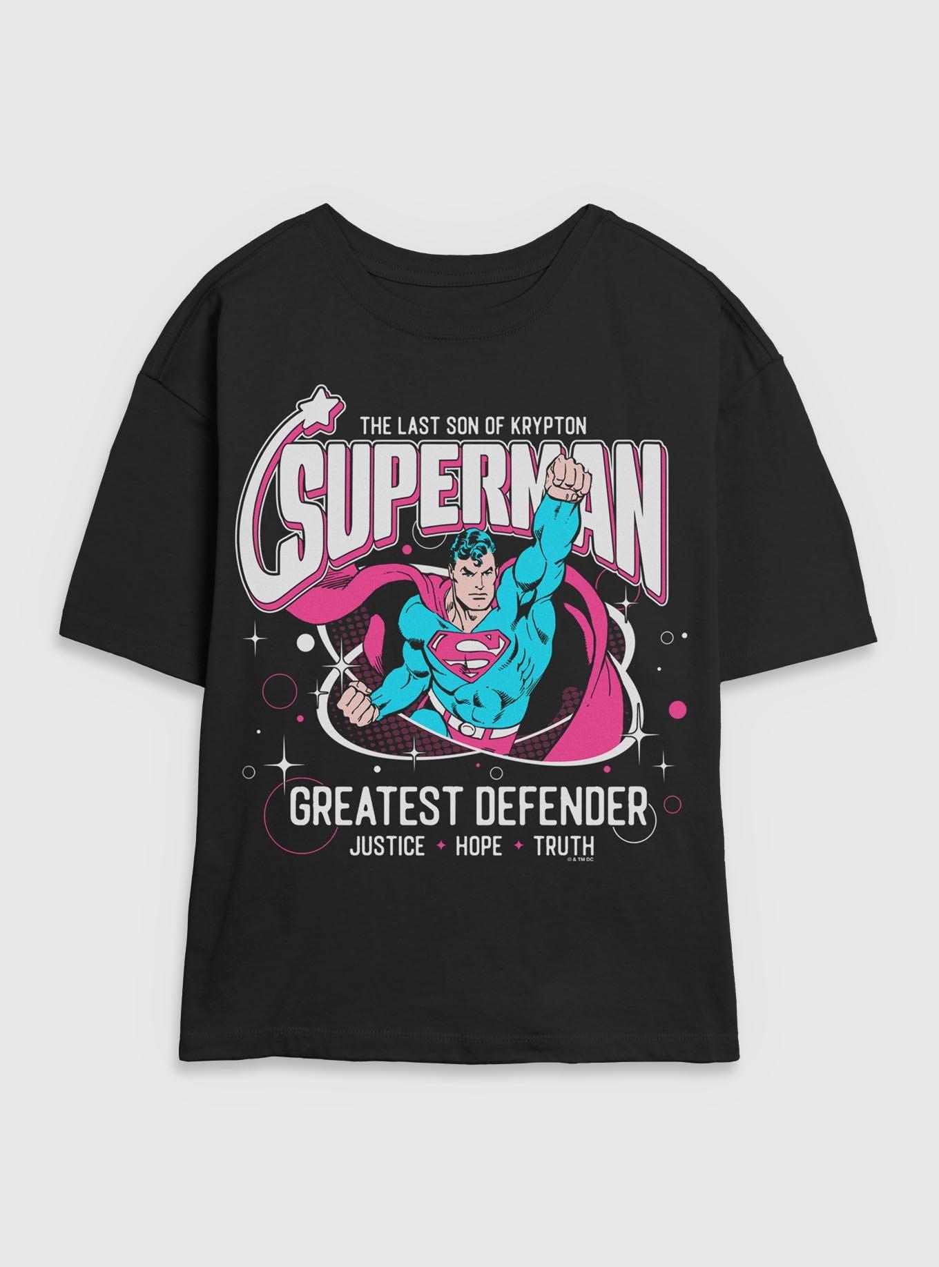 DC Comics Superman Greatest Defender Girls Skimmer T-Shirt Her Universe Exclusive, , hi-res