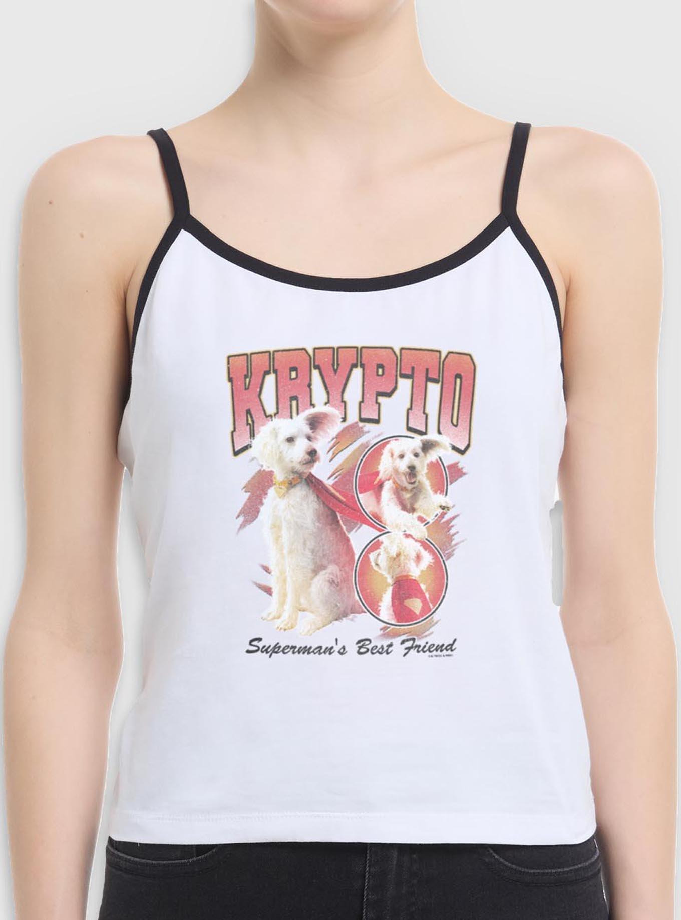 DC Comics Superman Krypto Superman's Best Friend Girls Cami Tank Her Universe Exclusive, WHITE, hi-res