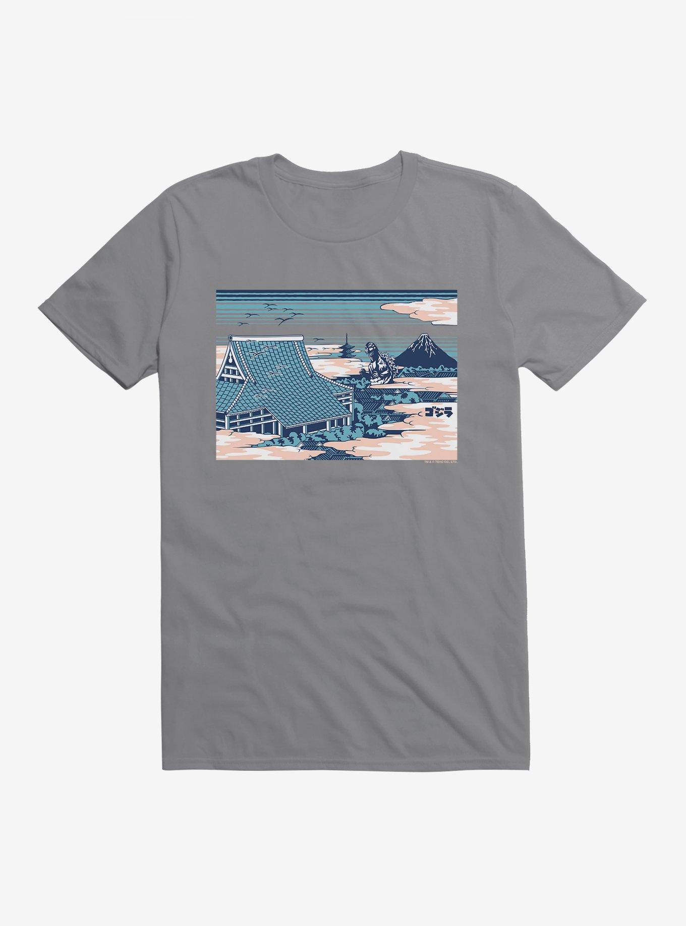 Godzilla Through The Clouds T-Shirt, , hi-res