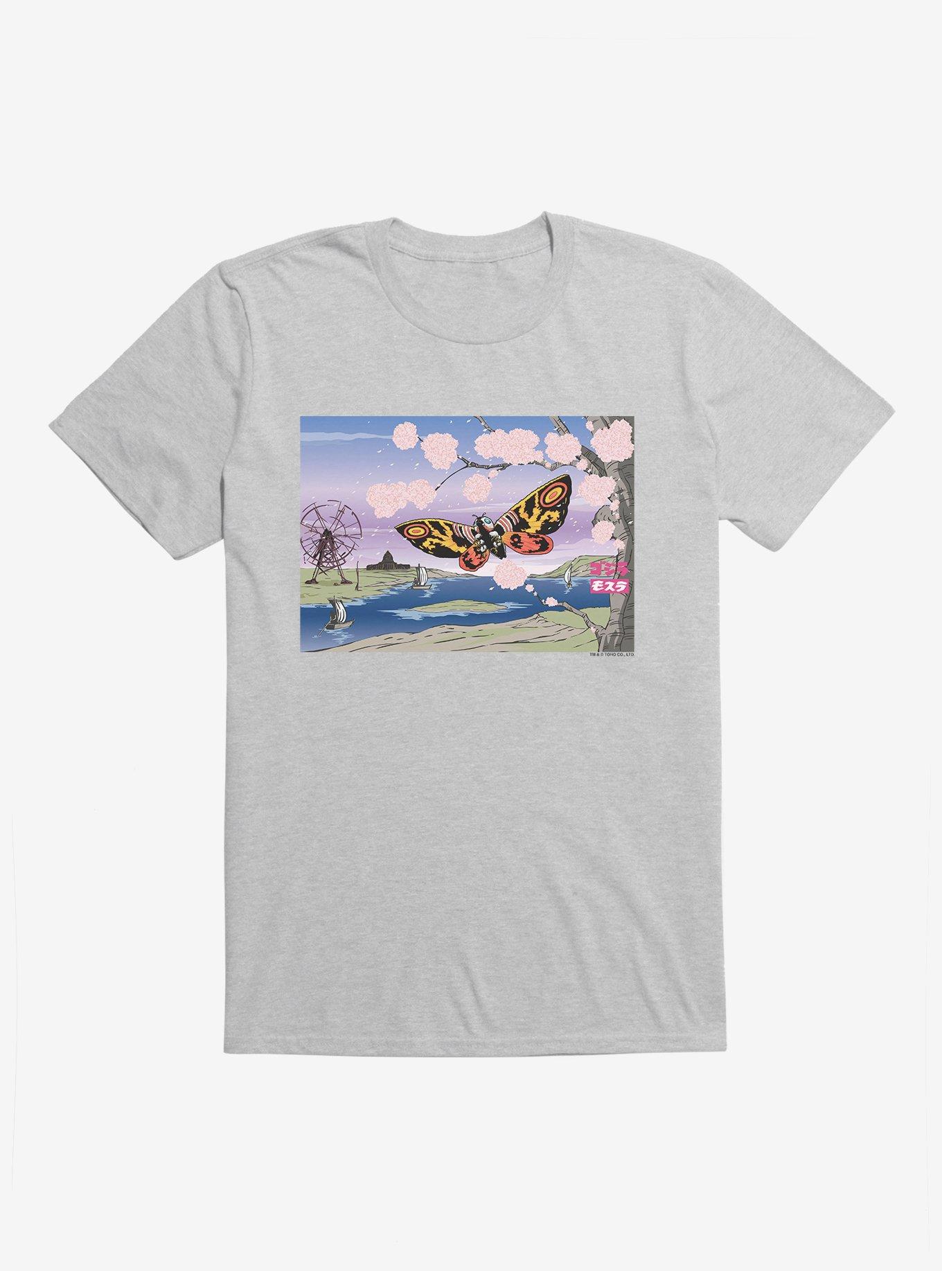 Godzilla Mothra Cherry Blossoms T-Shirt, , hi-res