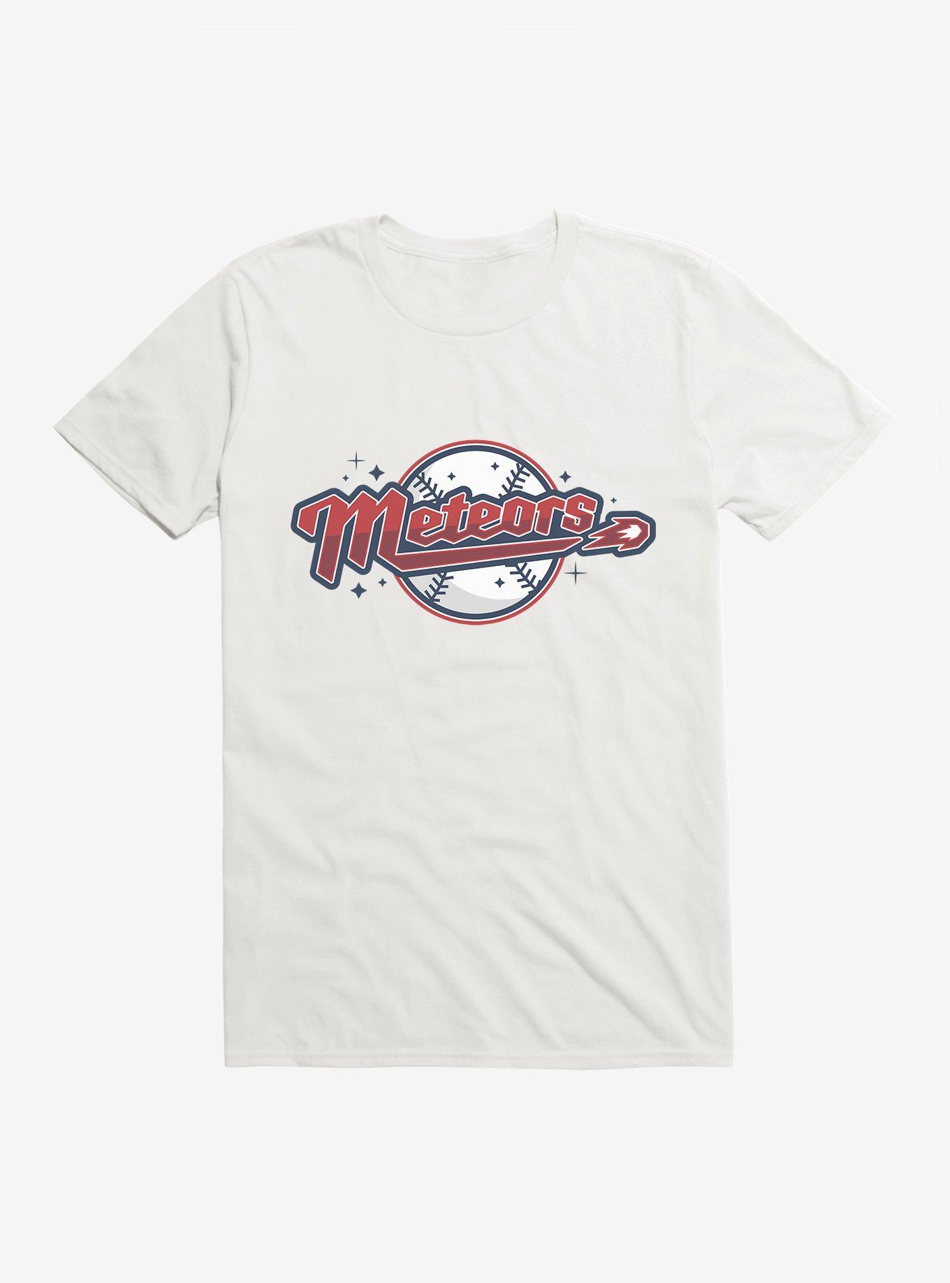 DC Comics Superman Metropolis Meteors Baseball Team T-Shirt, WHITE, hi-res view 1