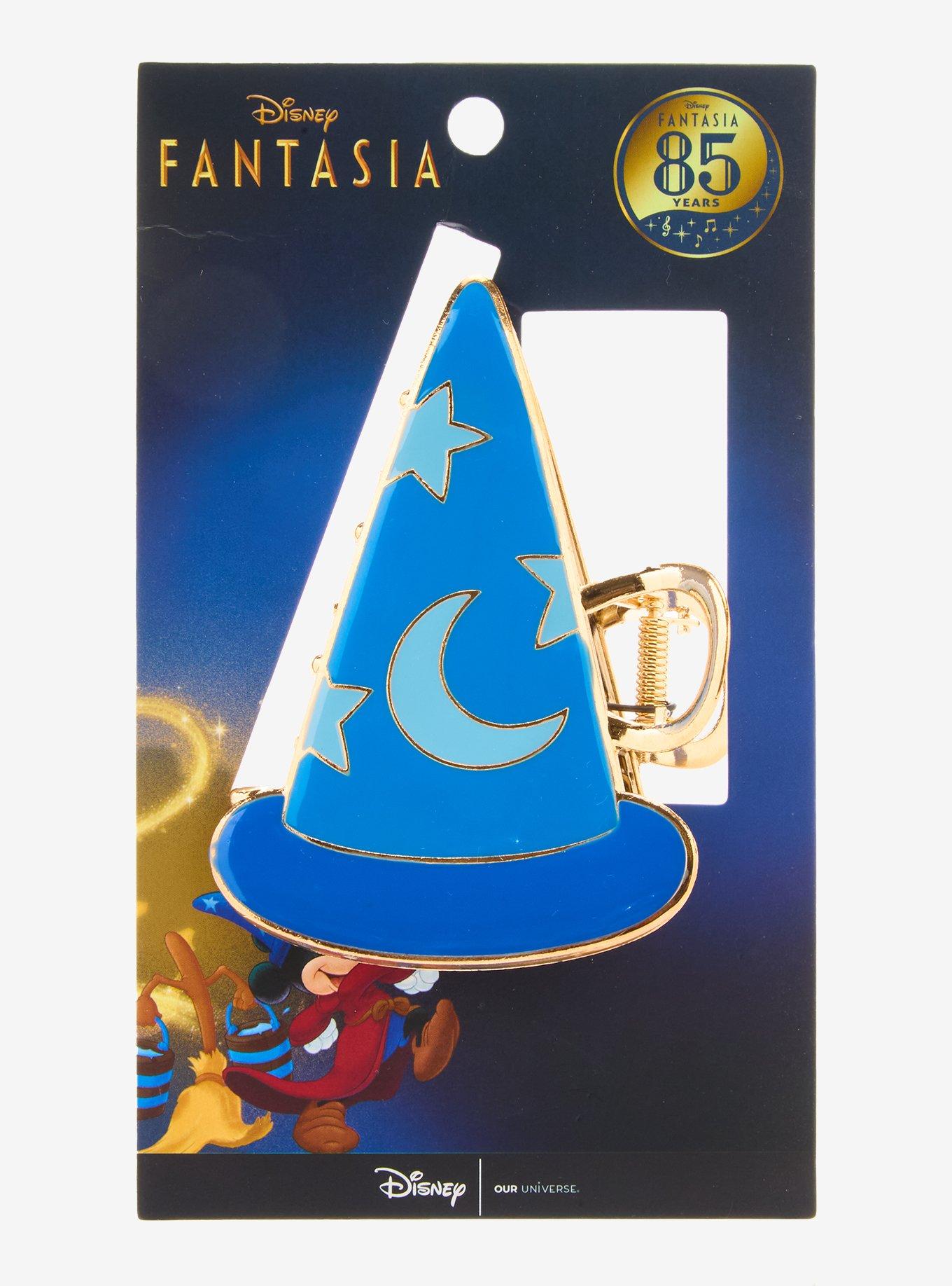 Disney Fantasia 85th Anniversary Sorcerer Mickey Hat Figural Metal Claw Clip — BoxLunch Exclusive, , hi-res