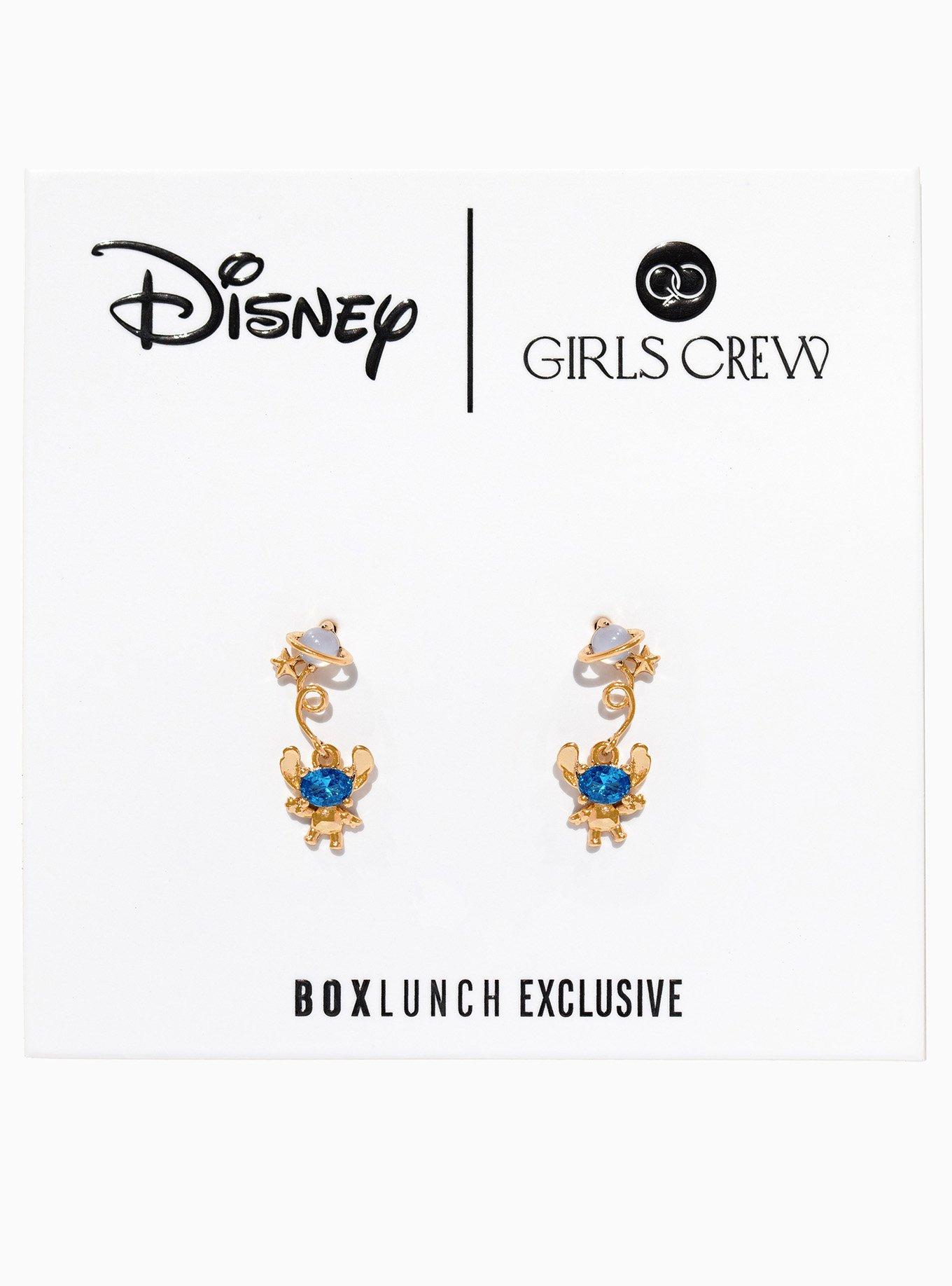 Girls Crew Disney Lilo & Stitch Space Stitch Earrings - BoxLunch Exclusive, , hi-res