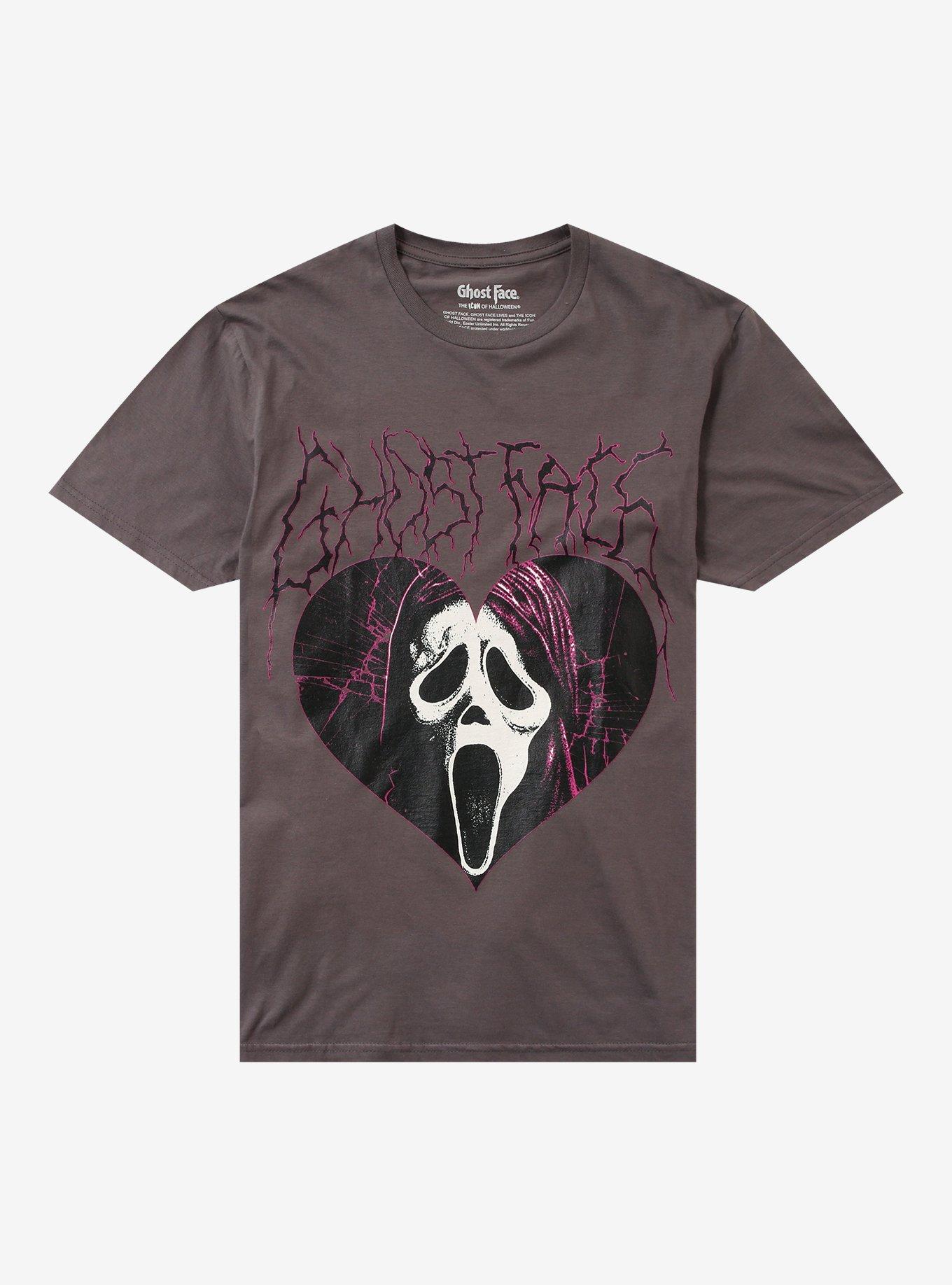 Ghost Face Heart Electric Girls T-Shirt, , hi-res
