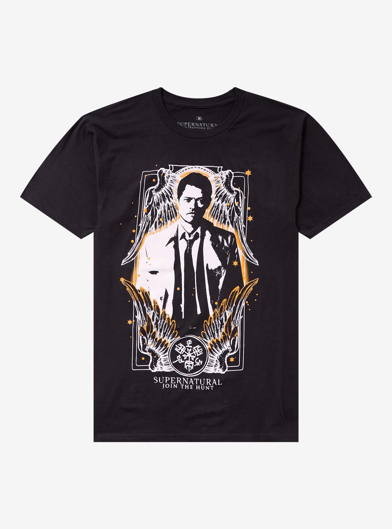 Supernatural Castiel Tarot Card T-Shirt, , hi-res