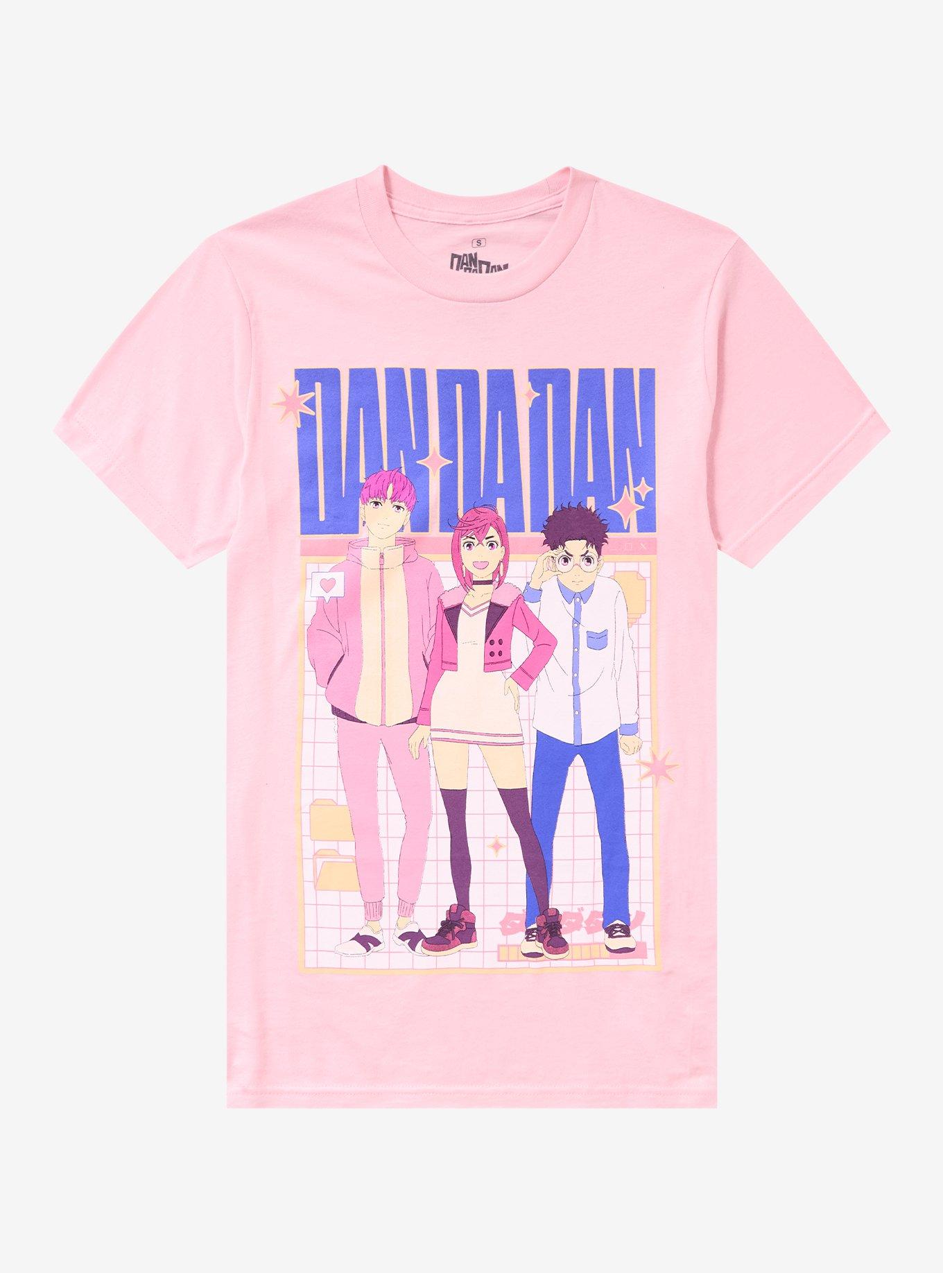 Dandadan Trio Pink T-Shirt, , hi-res