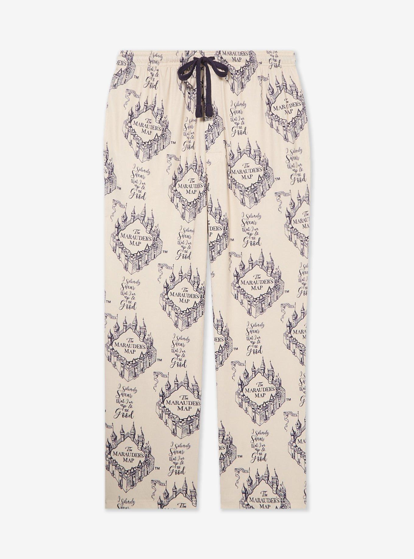 Harry Potter The Marauders Map Allover Print Sleep Pants - BoxLunch Exclusive, , hi-res
