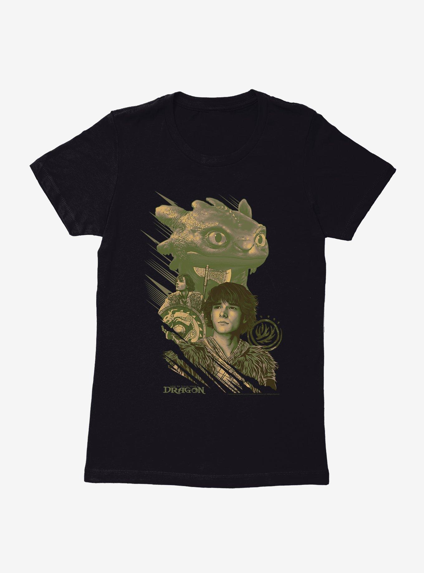 How To Train Your Dragon Hiccup and Toothless Womens T-Shirt, , hi-res