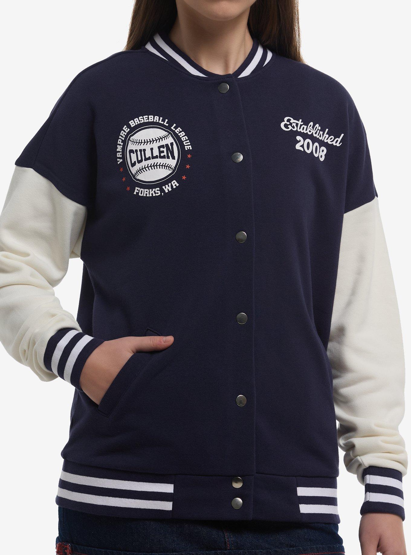 Twilight Cullen Baseball Girls Varsity Jacket, , hi-res