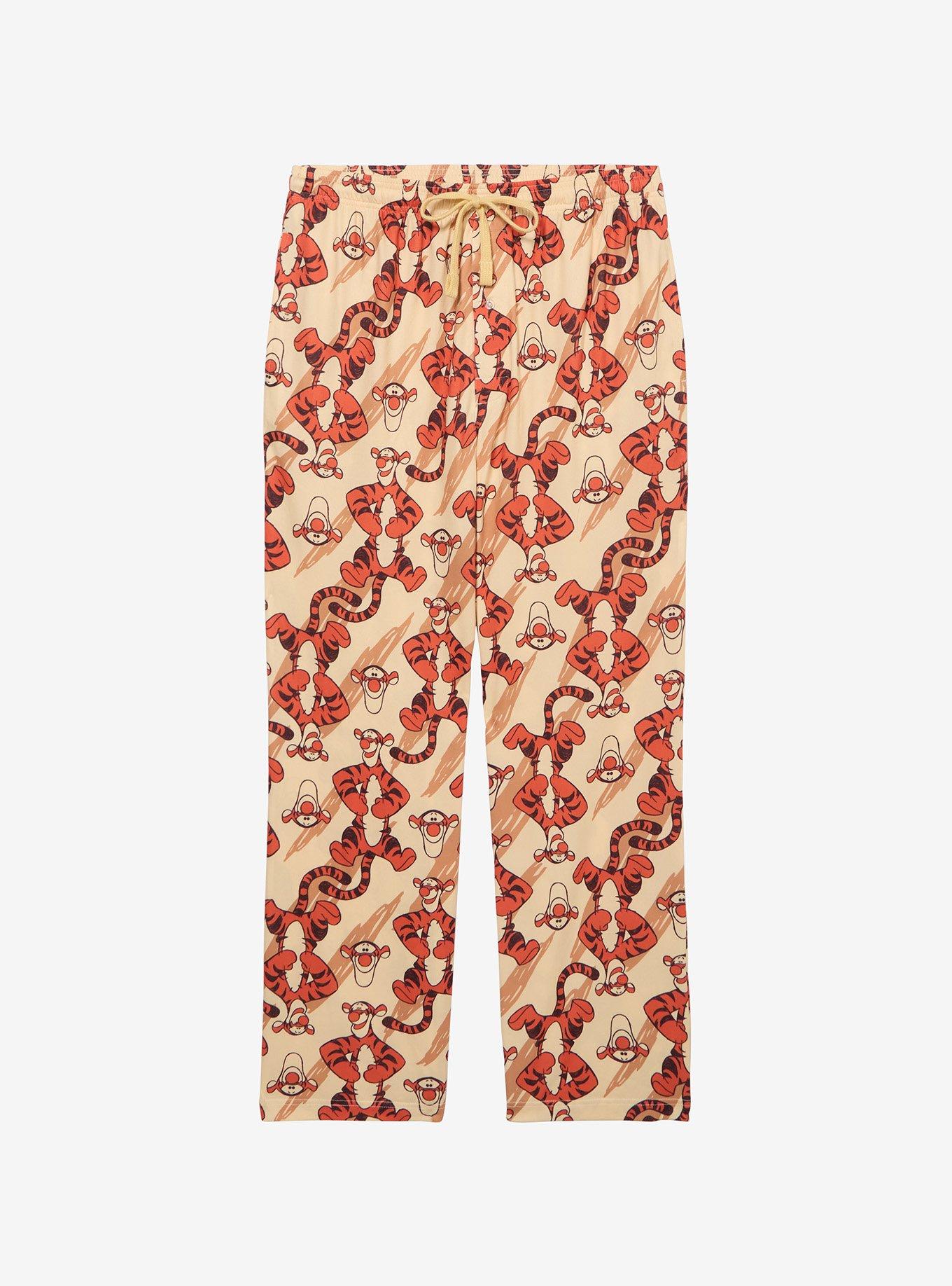 Disney Winnie the Pooh Tigger Allover Print Plus Size Sleep Pants — BoxLunch Exclusive, , hi-res
