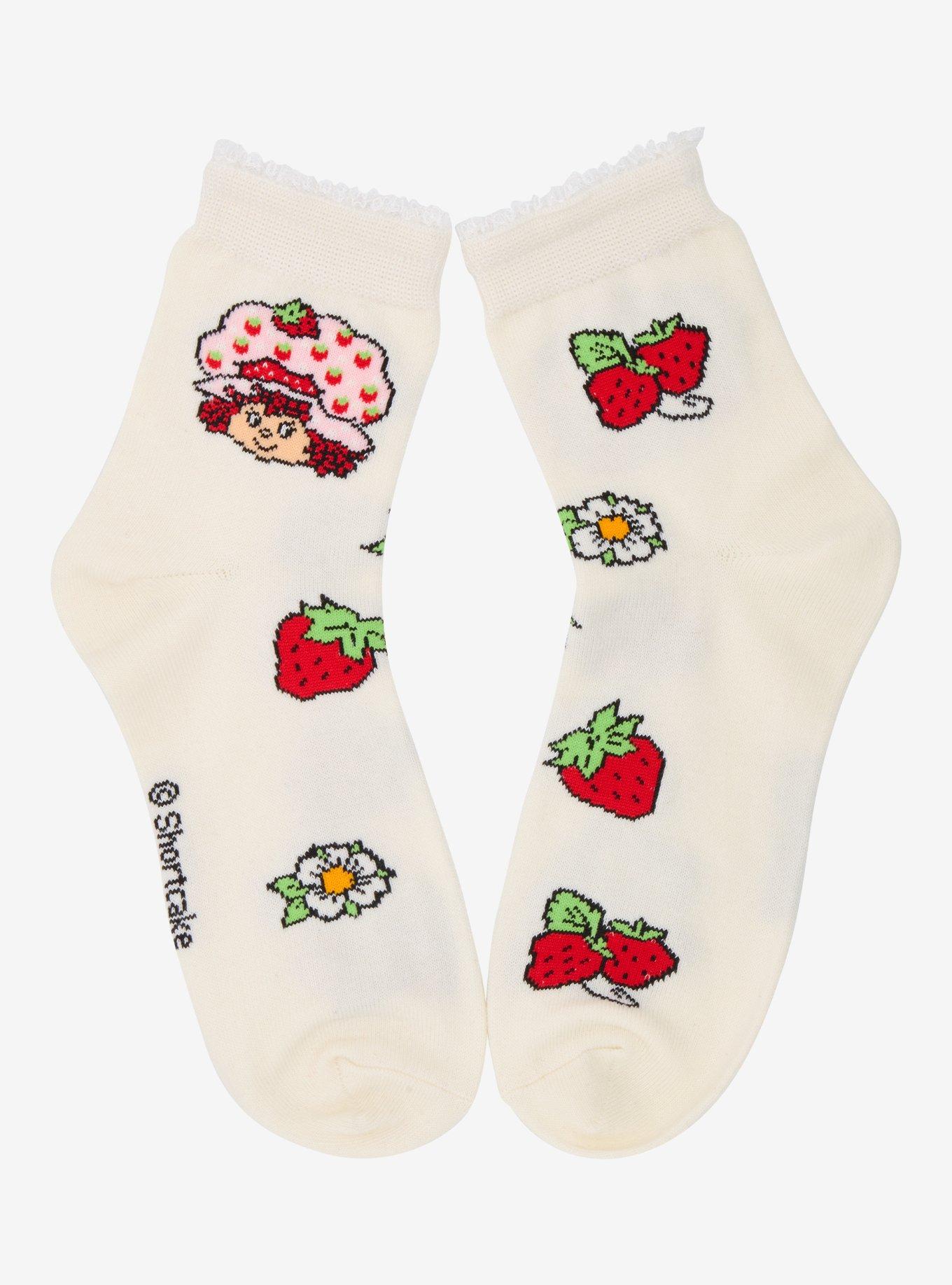 Strawberry Shortcake Berries Lace Quarter Crew Socks - BoxLunch Exclusive