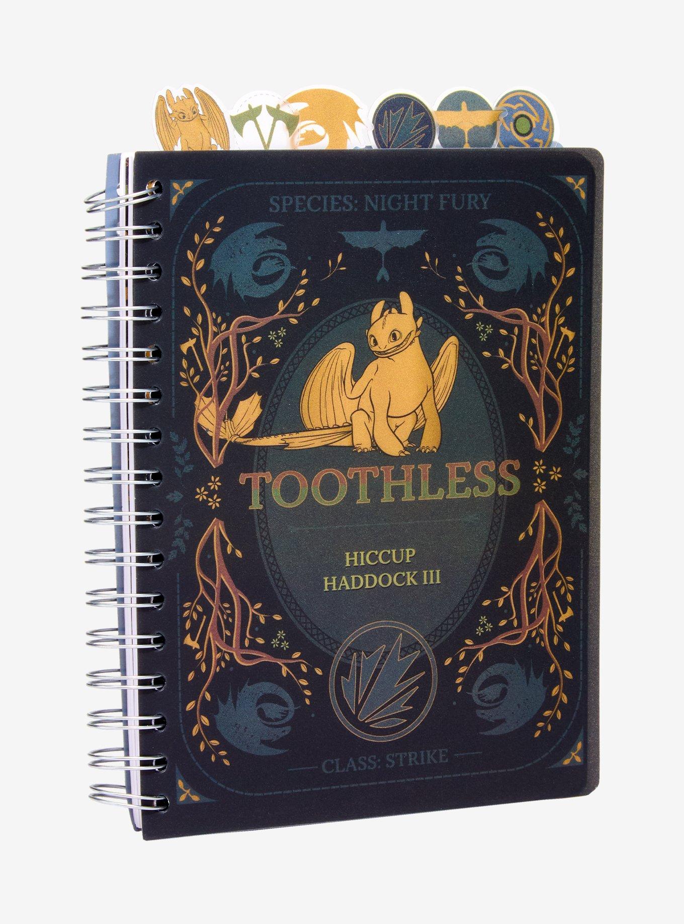 DreamWorks How to Train Your Dragon Toothless Night Fury Tab Journal — BoxLunch Exclusive, , hi-res