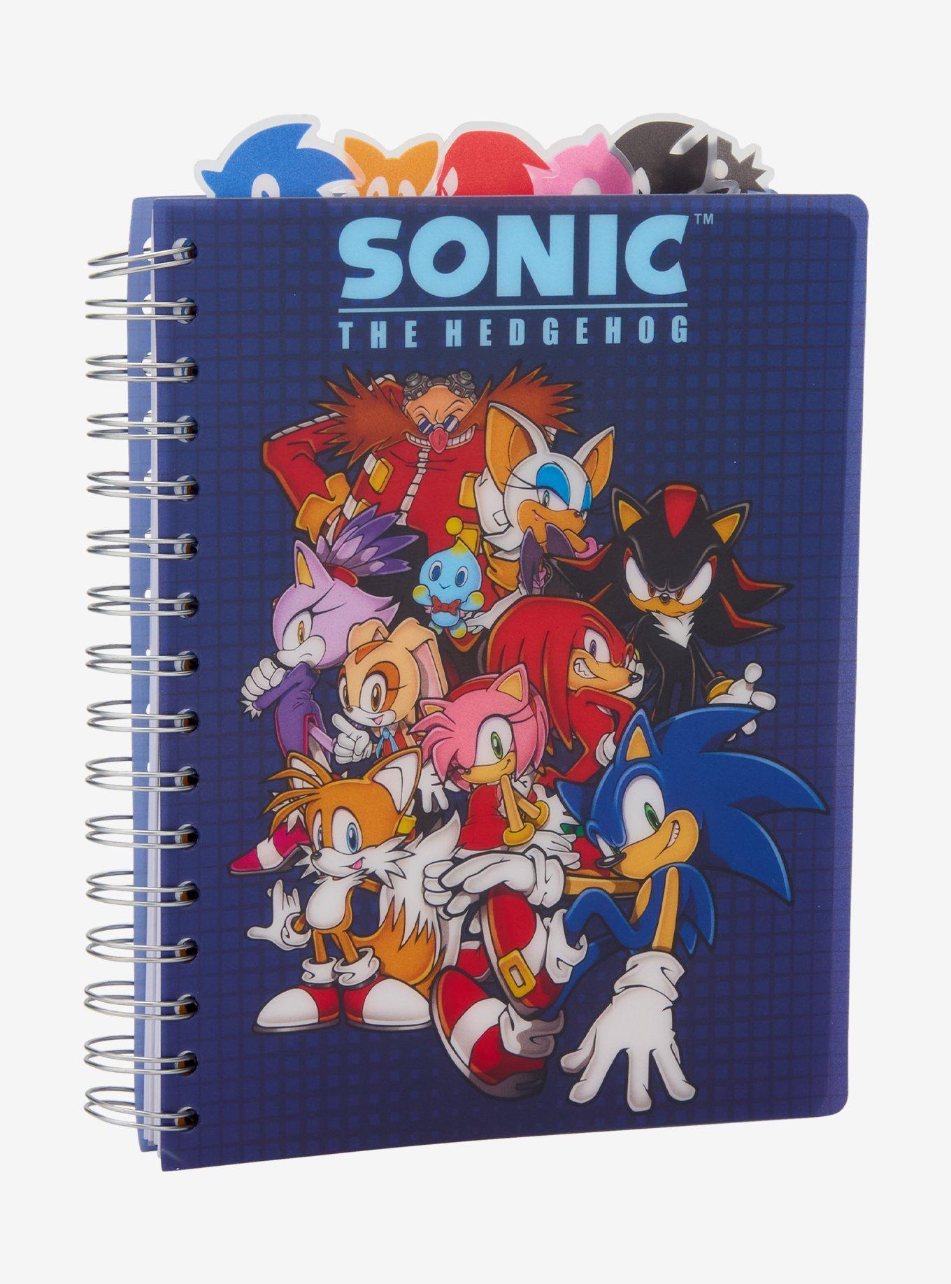 Sonic the Hedgehog Group Portrait Tab Journal - BoxLunch Exclusive, , hi-res