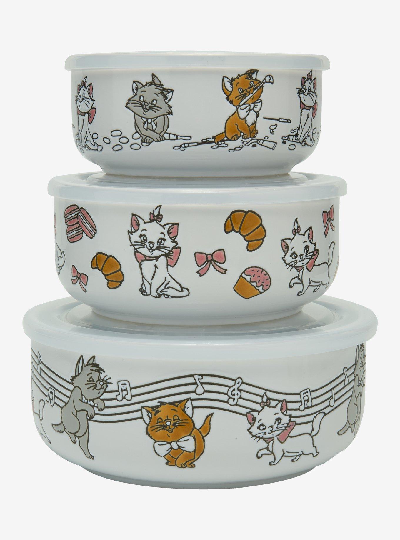Disney The Aristocats Kittens Bowl Set With Lids — BoxLunch Exclusive, , hi-res