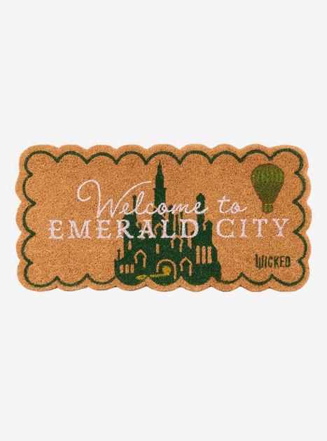 Wicked Welcome To Emerald City Door Mat - BoxLunch Exclusive | BoxLunch