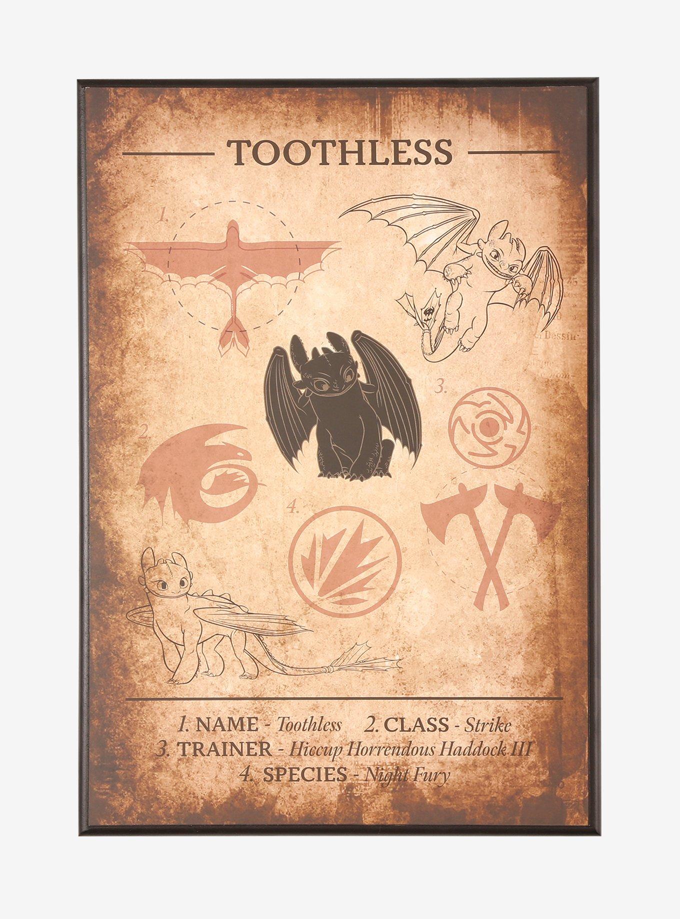 DreamWorks How to Train Your Dragon Toothless Schematic Wall Art, , hi-res