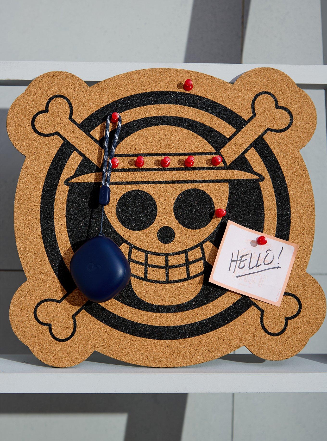 One Piece Straw Hat Crew Jolly Roger Cork Board, , hi-res