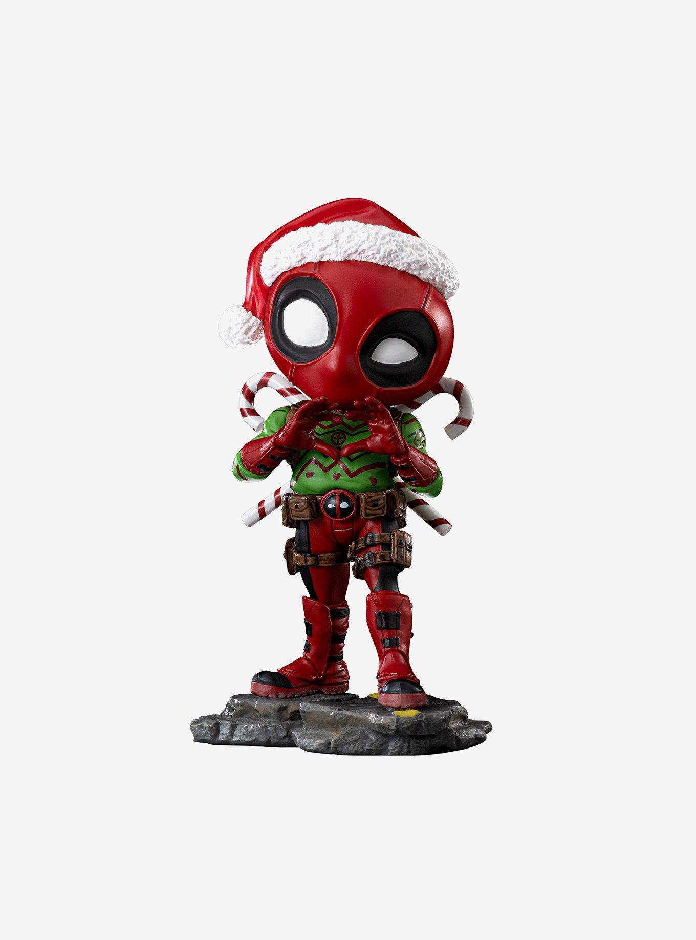 Marvel Comics Deadpool Holidays Version MiniCo Statue, , hi-res