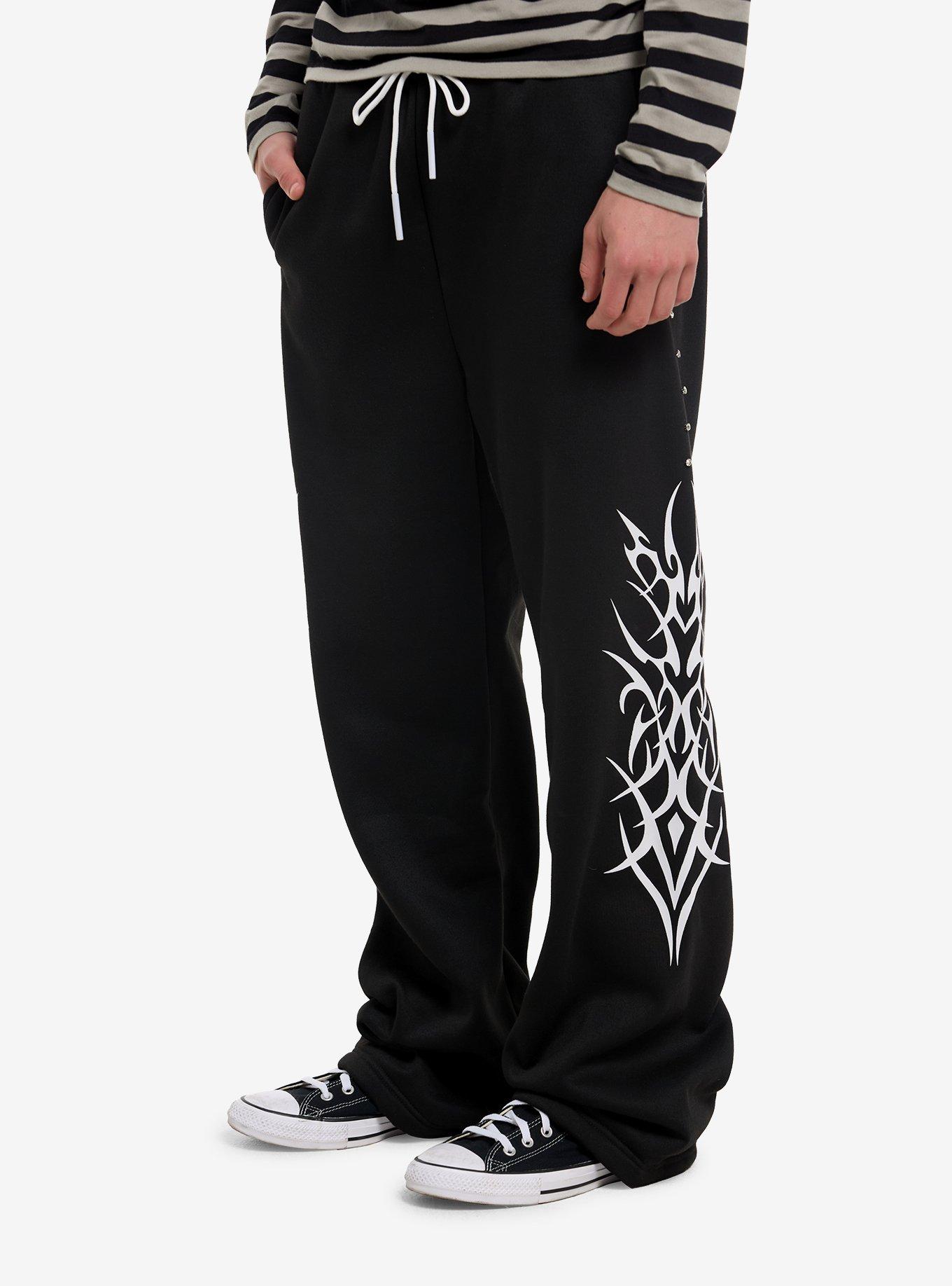 Rhinestone Cyber Sigil Lounge Pants, , hi-res