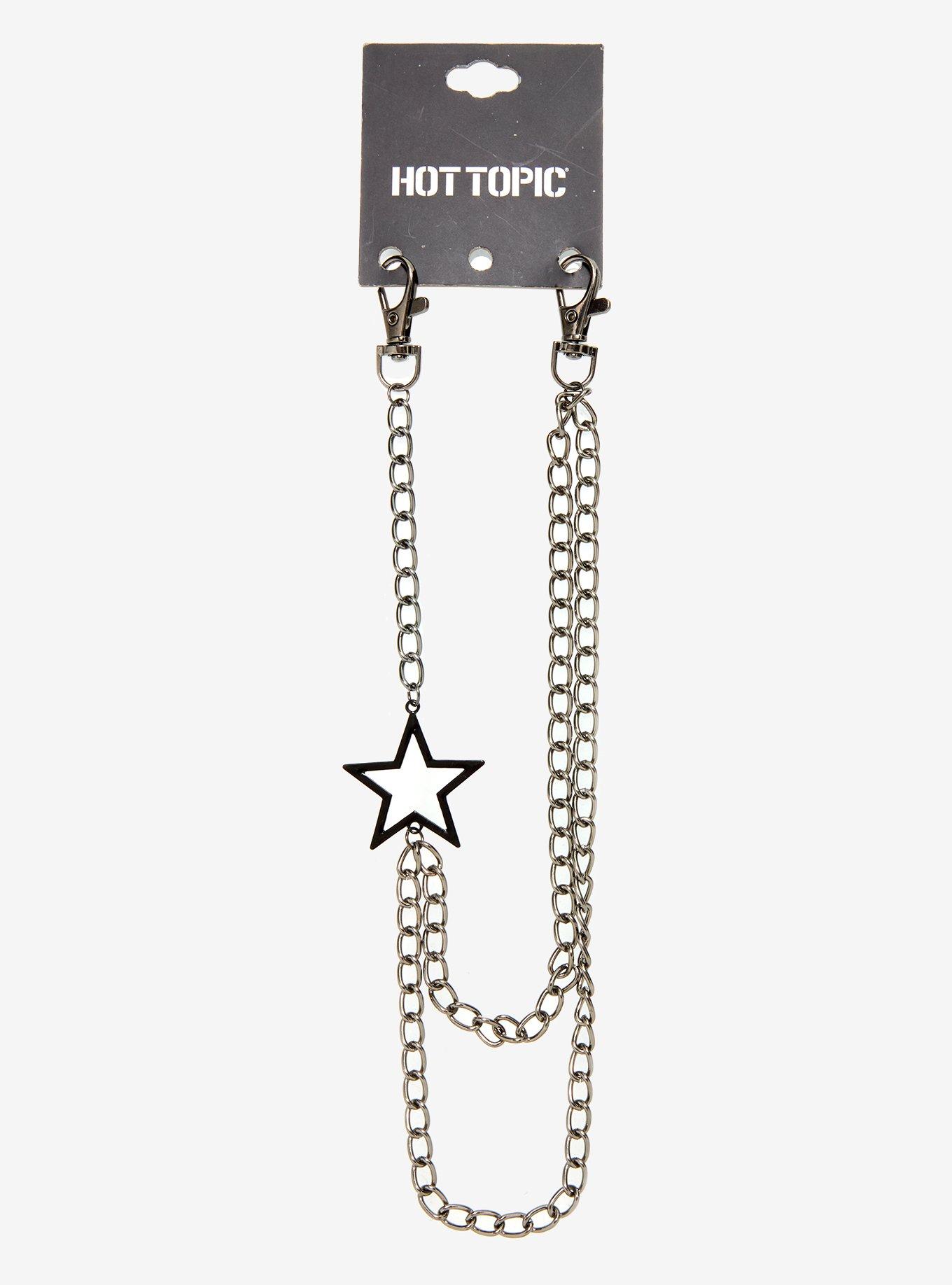 Black Star 18 Inch & 22 Inch Wallet Chain | Hot Topic