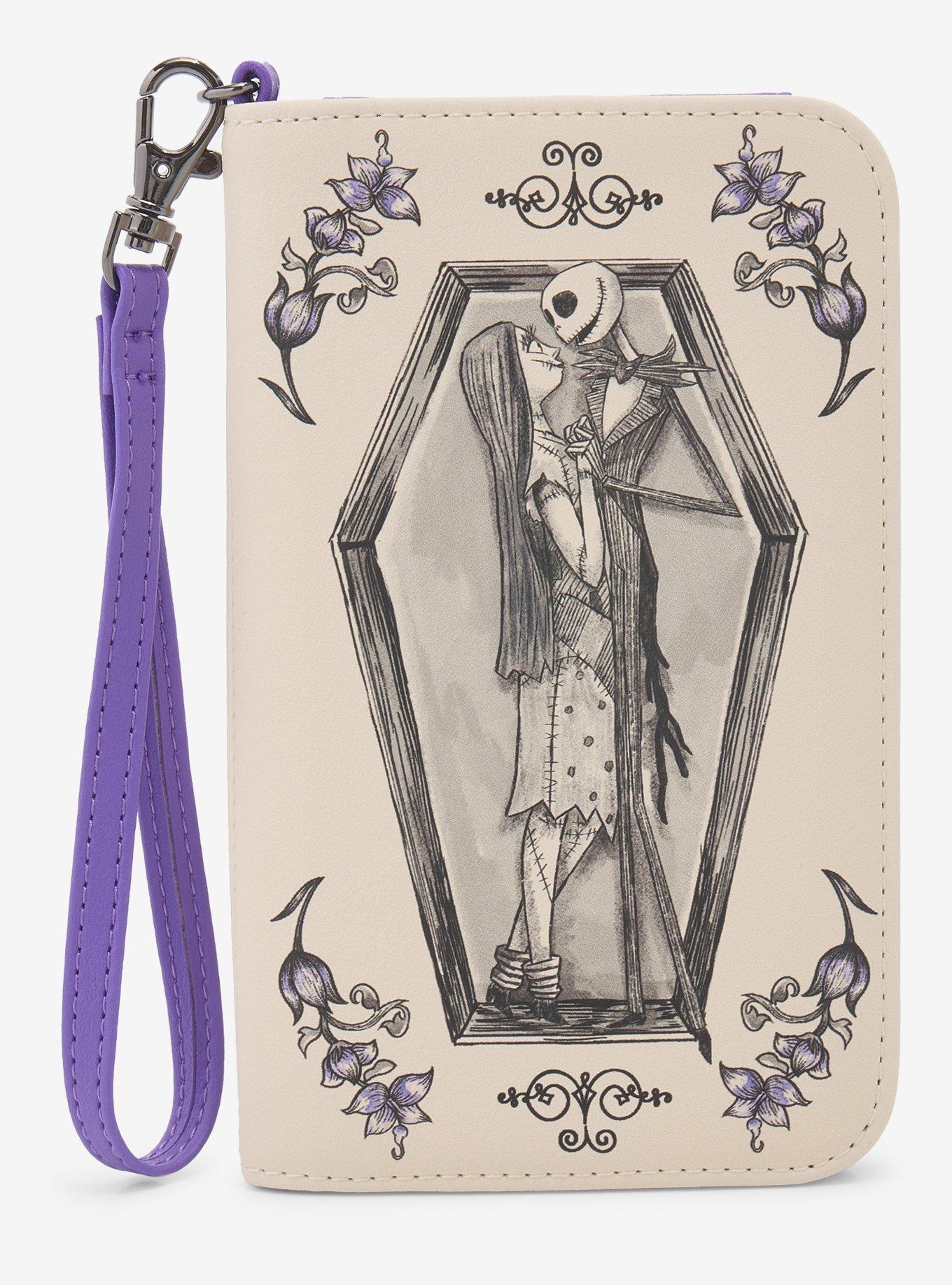 Loungefly The Nightmare Before Christmas Jack & Sally Coffin Tech Wallet, , hi-res