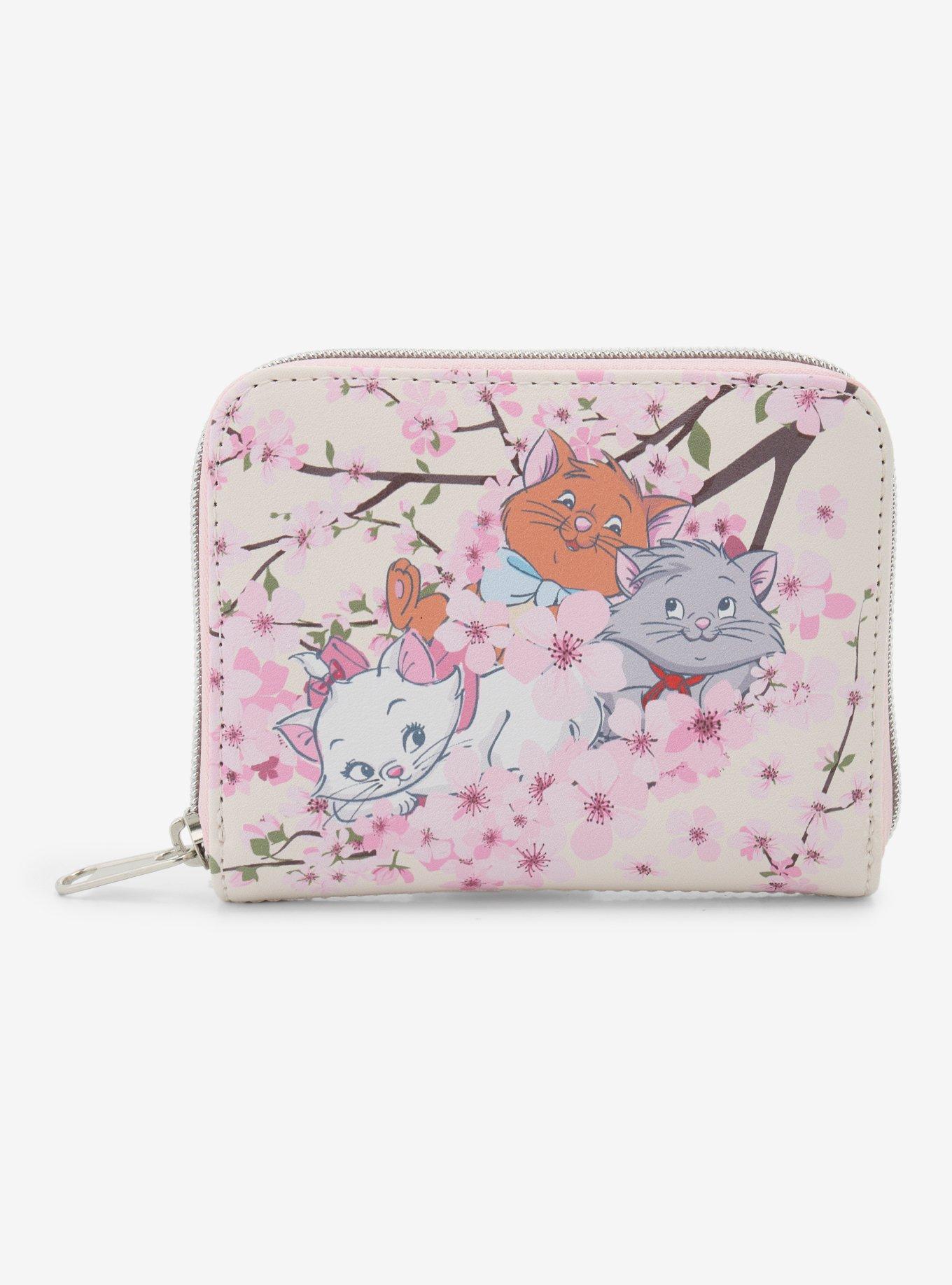 Loungefly Disney The Aristocats Kittens Cherry Blossom Mini Zipper Wallet, , hi-res
