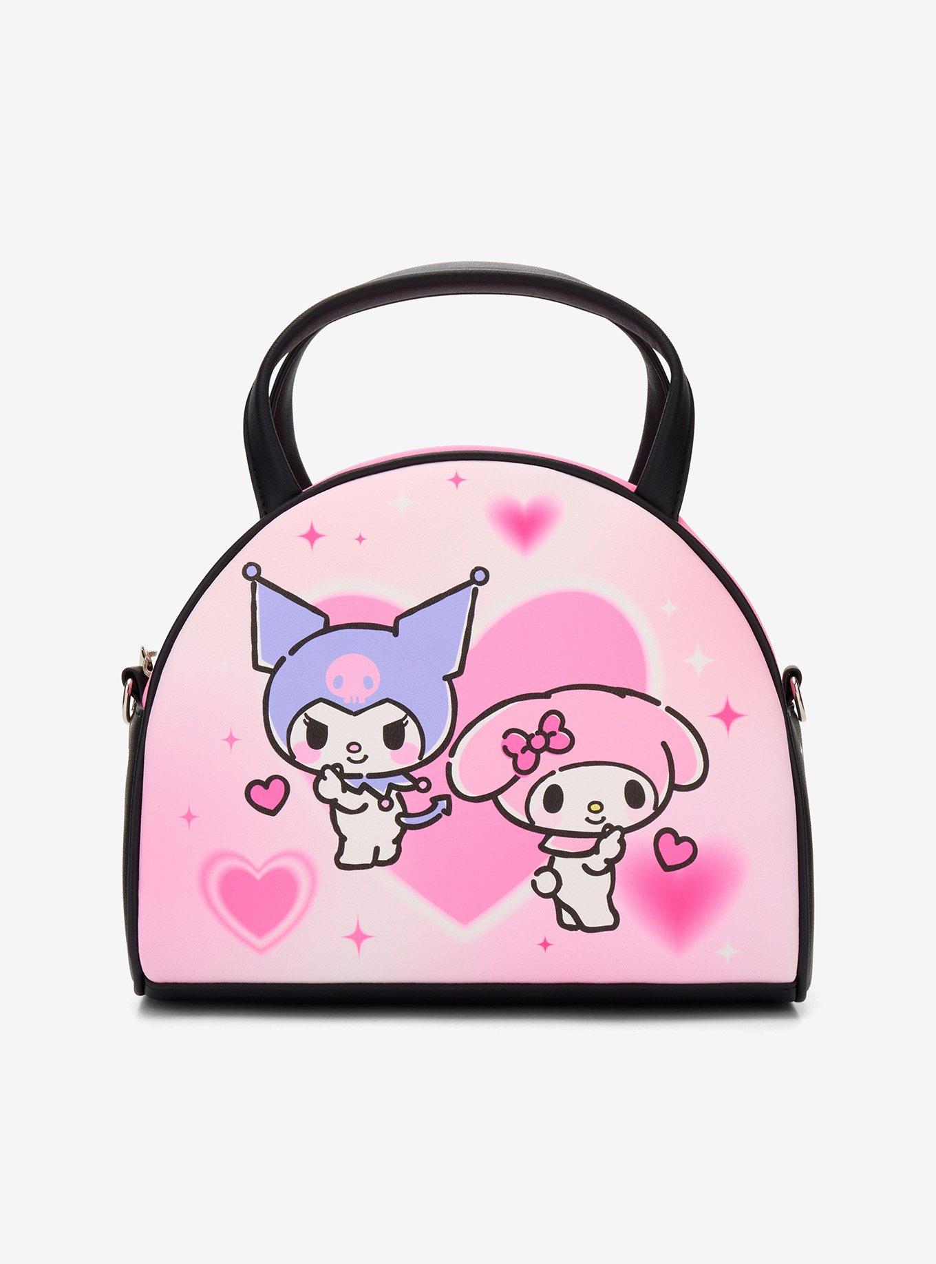 Loungefly Kuromi & My Melody Heart Dome Crossbody Bag, , hi-res