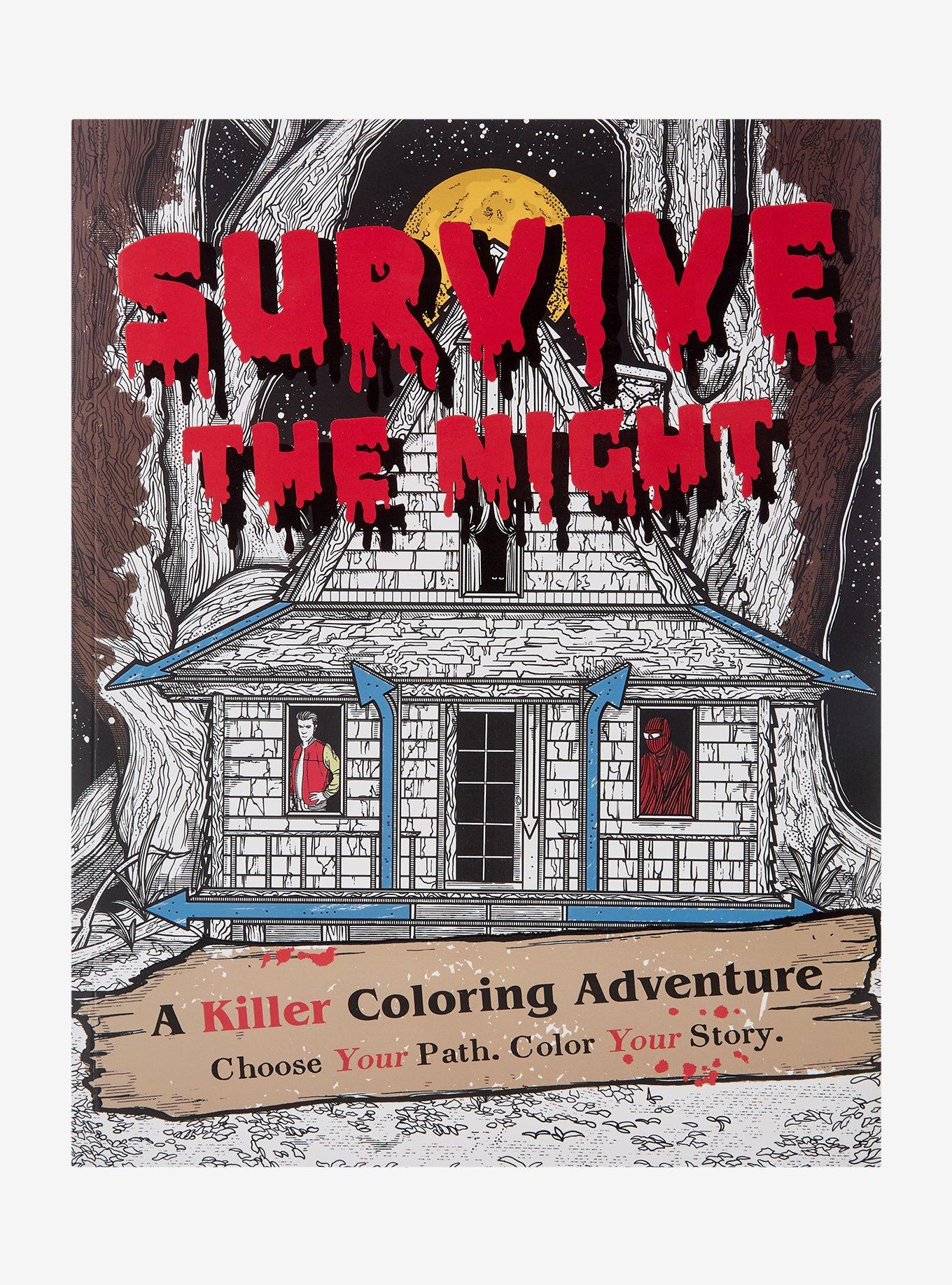 Survive The Night Adventure Coloring Book, , hi-res