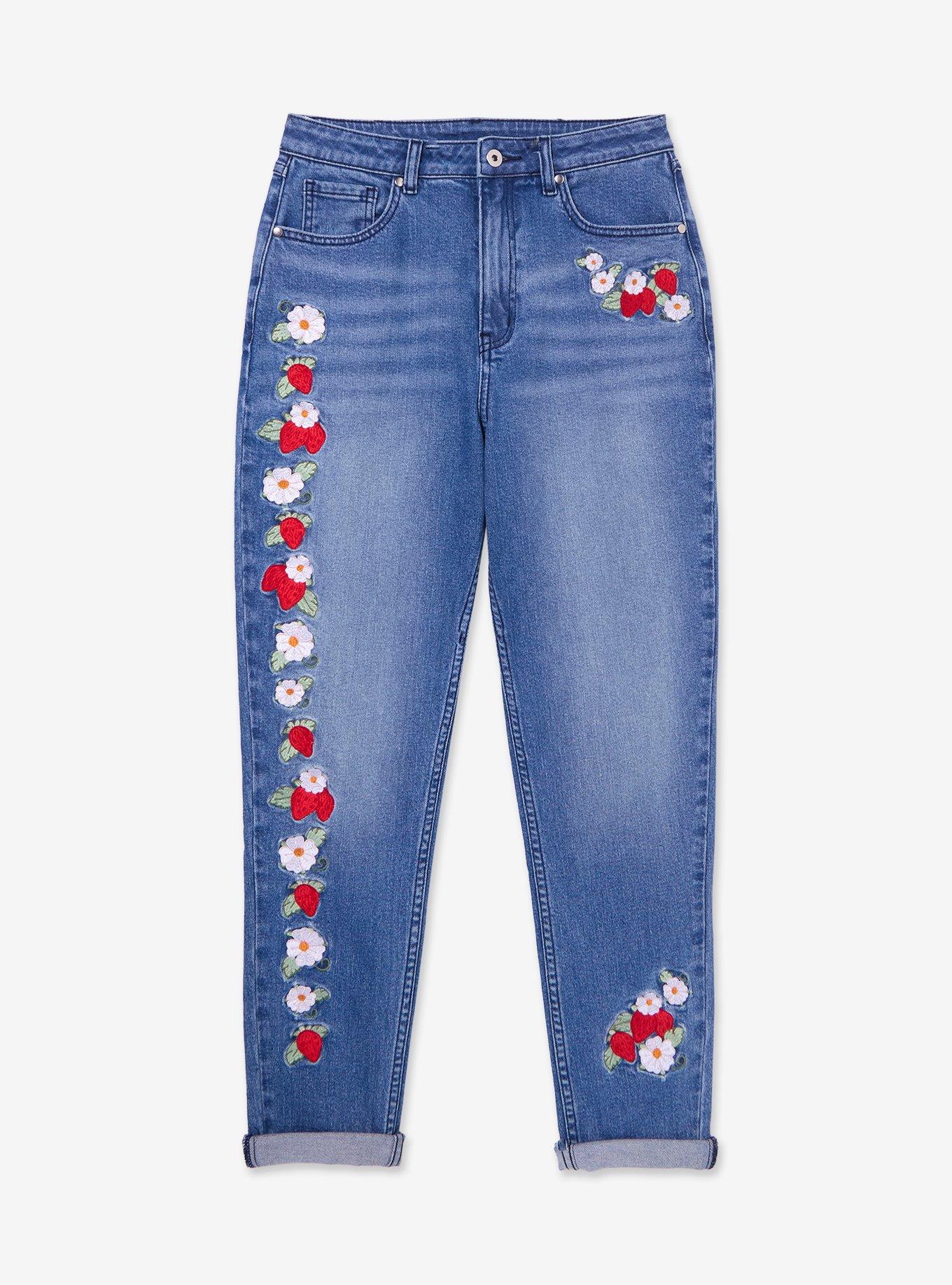 Strawberry Shortcake Berries & Blossoms Women's Plus Size Denim Jeans &mdash; BoxLunch Exclusive, , hi-res
