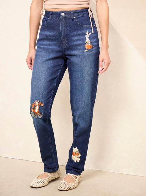 Disney Winnie the Pooh Harvest Embroidered Women's High-Waisted