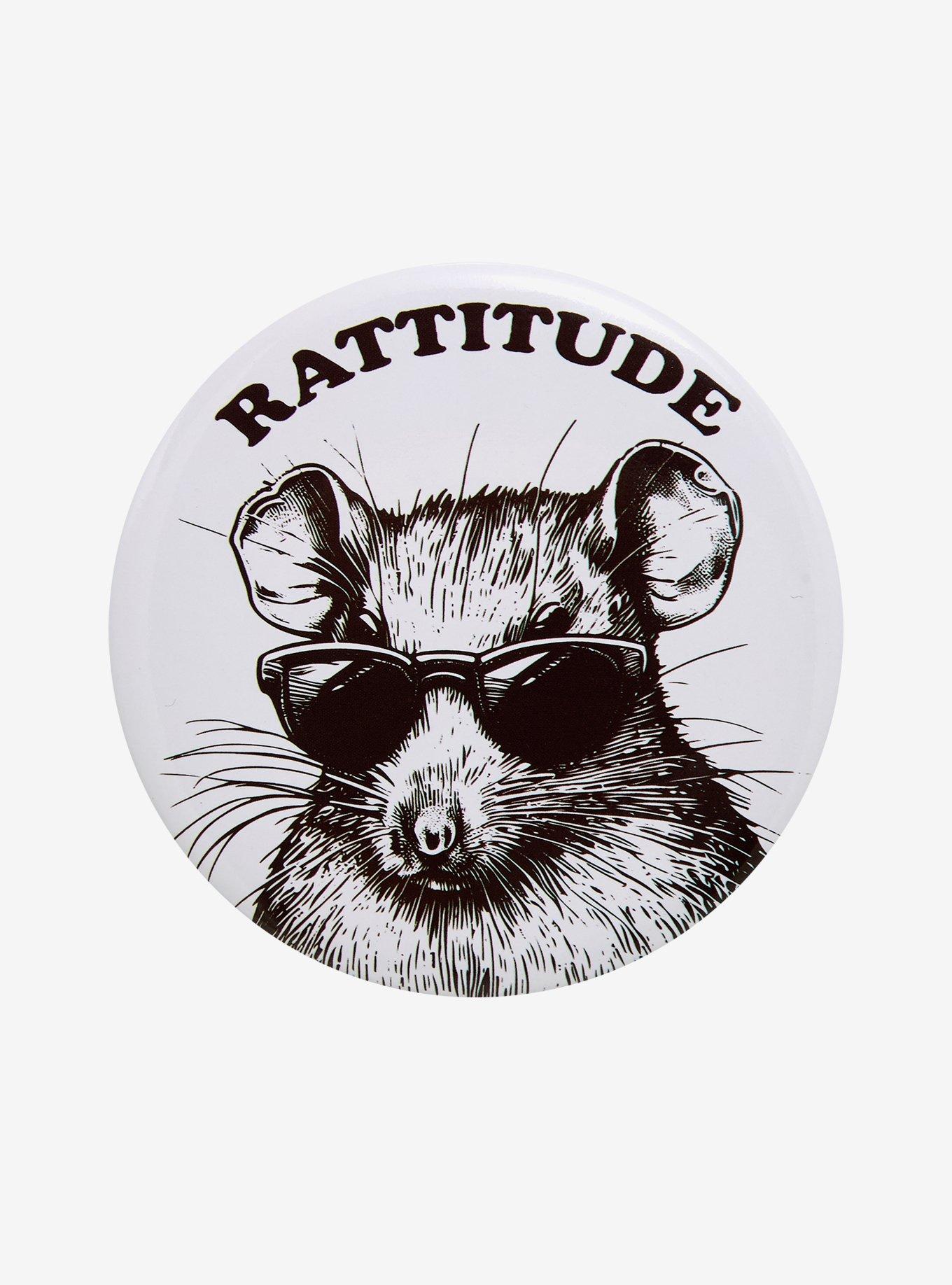 Rattitude Button Pin — BoxLunch Exclusive, , hi-res