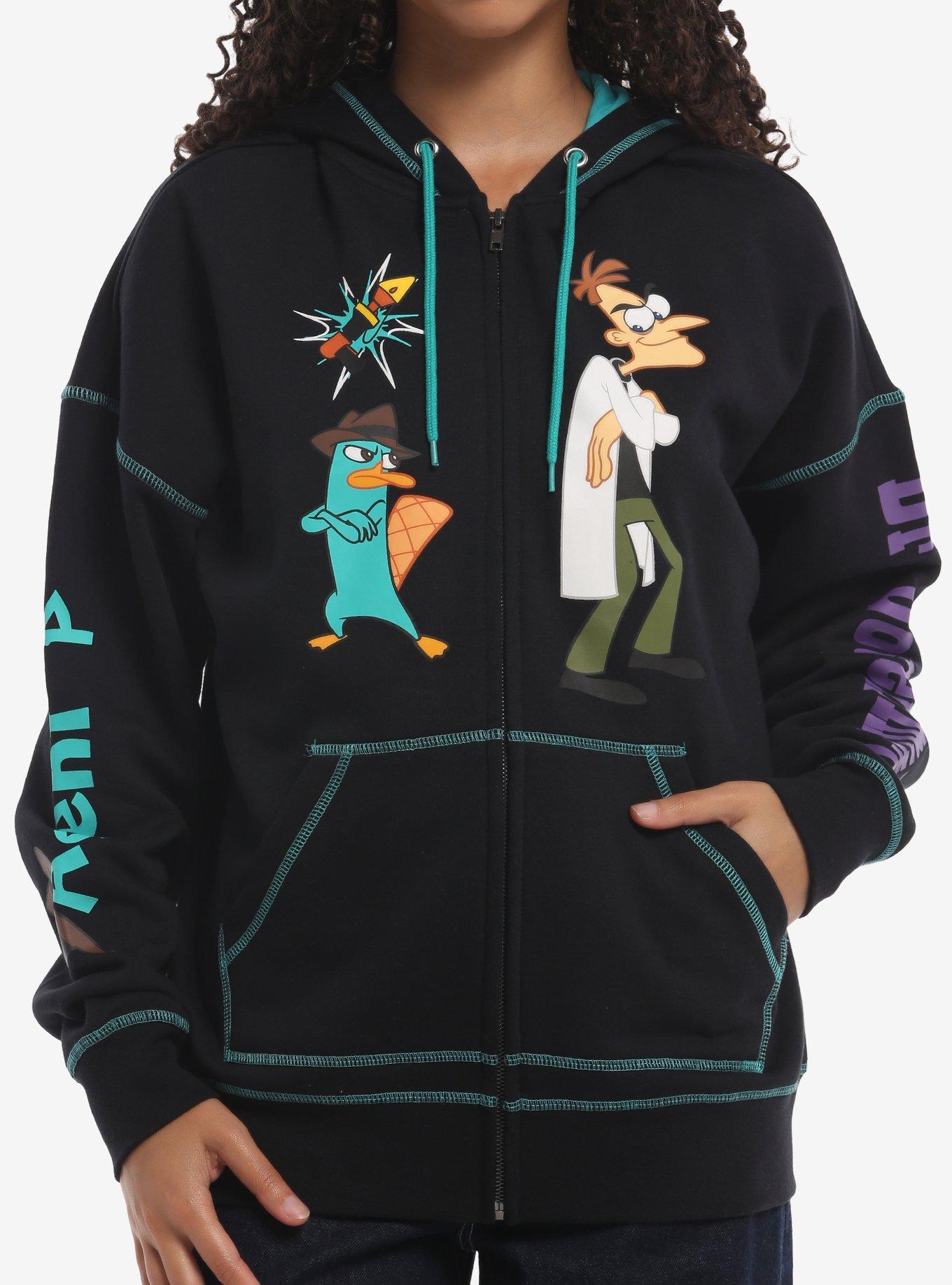 Disney Phineas And Ferb Perry & Dr. Doofenshmirtz Girls Hoodie, , hi-res