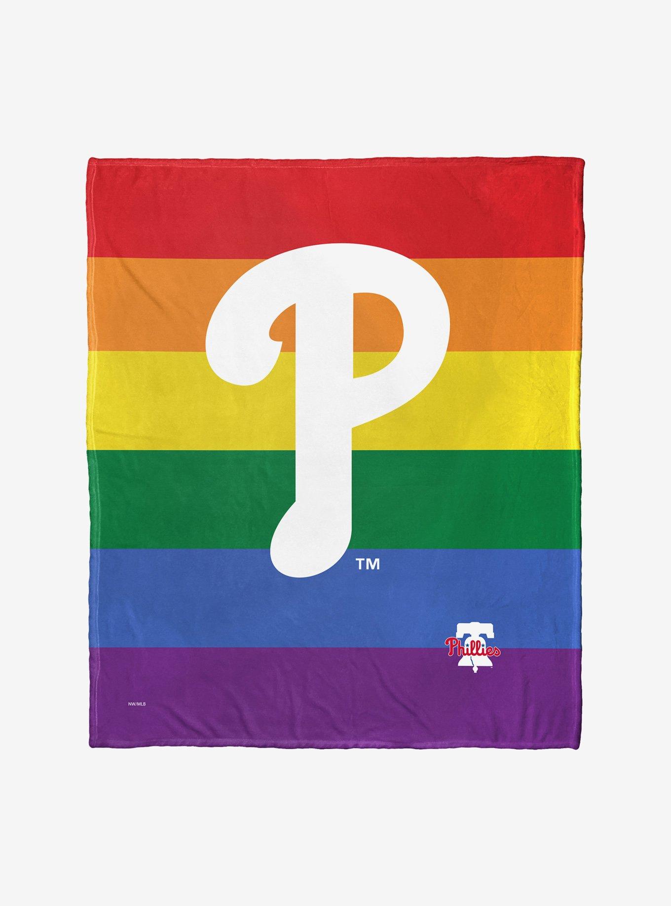 MLB Philadelphia Phillies Pride Series Silk Touch Throw Blanket, , hi-res