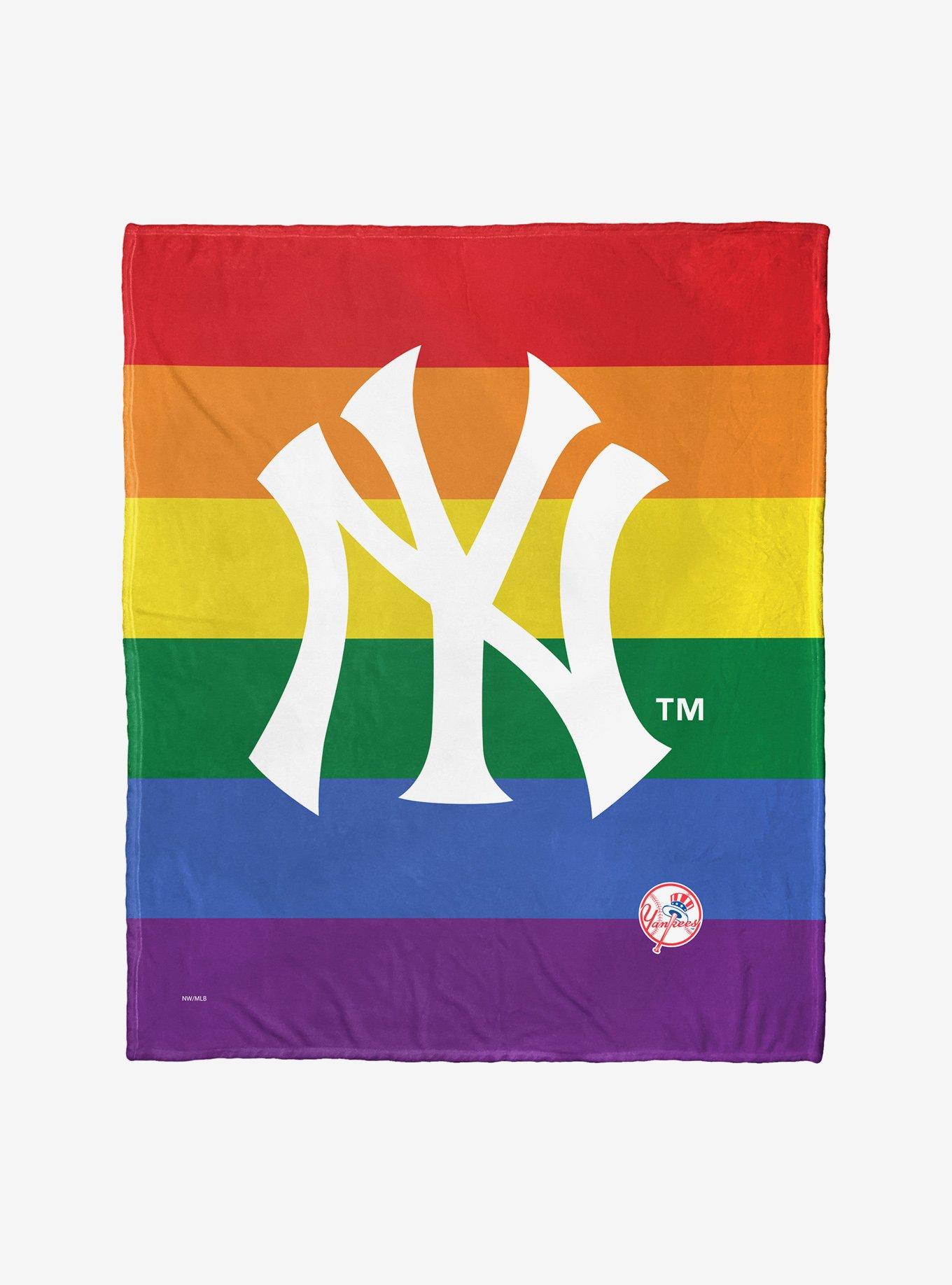 MLB New York Yankees Pride Series Silk Touch Throw Blanket, , hi-res