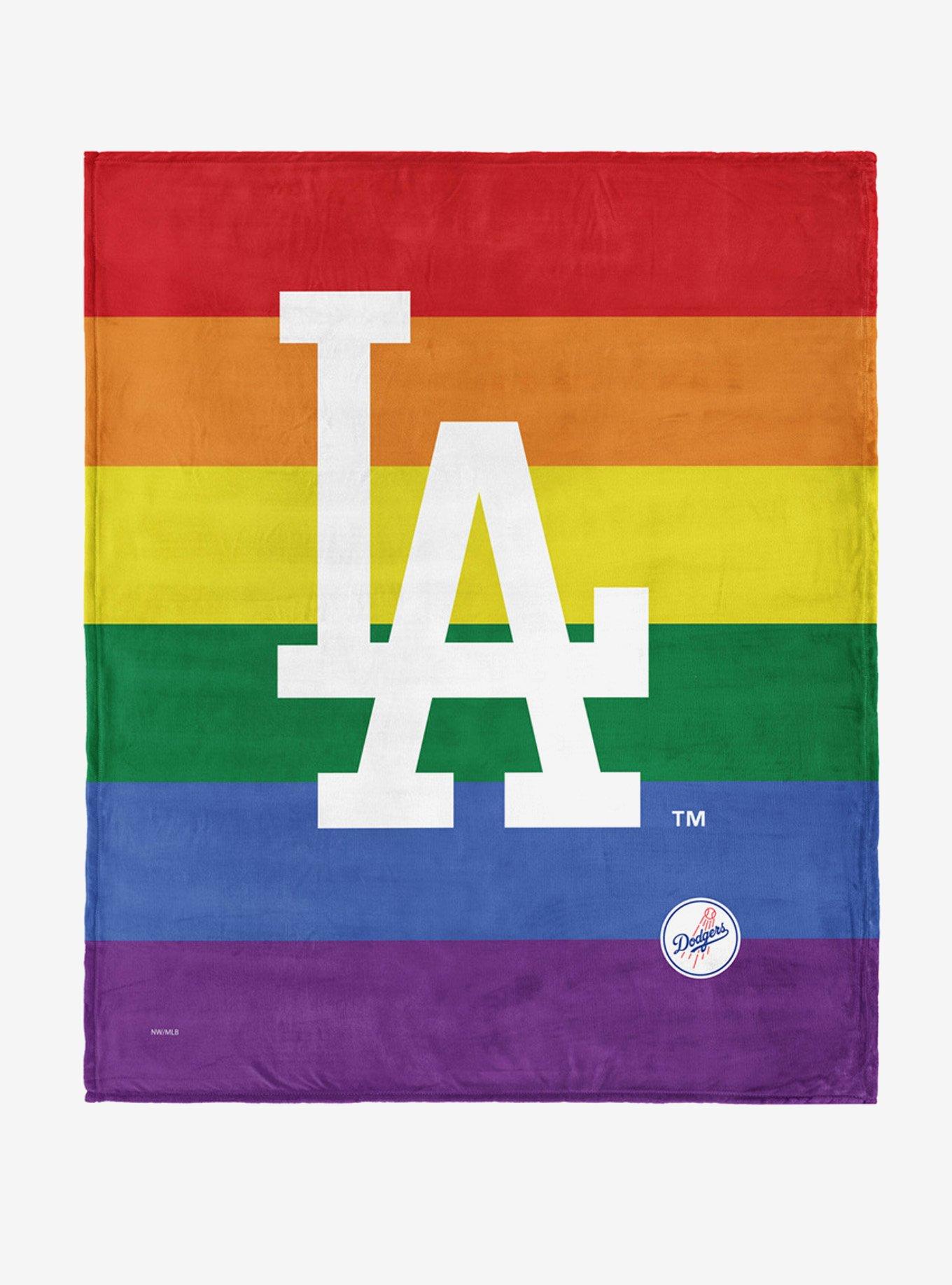 MLB Los Angeles Dodgers Pride Series Silk Touch Throw Blanket, , hi-res