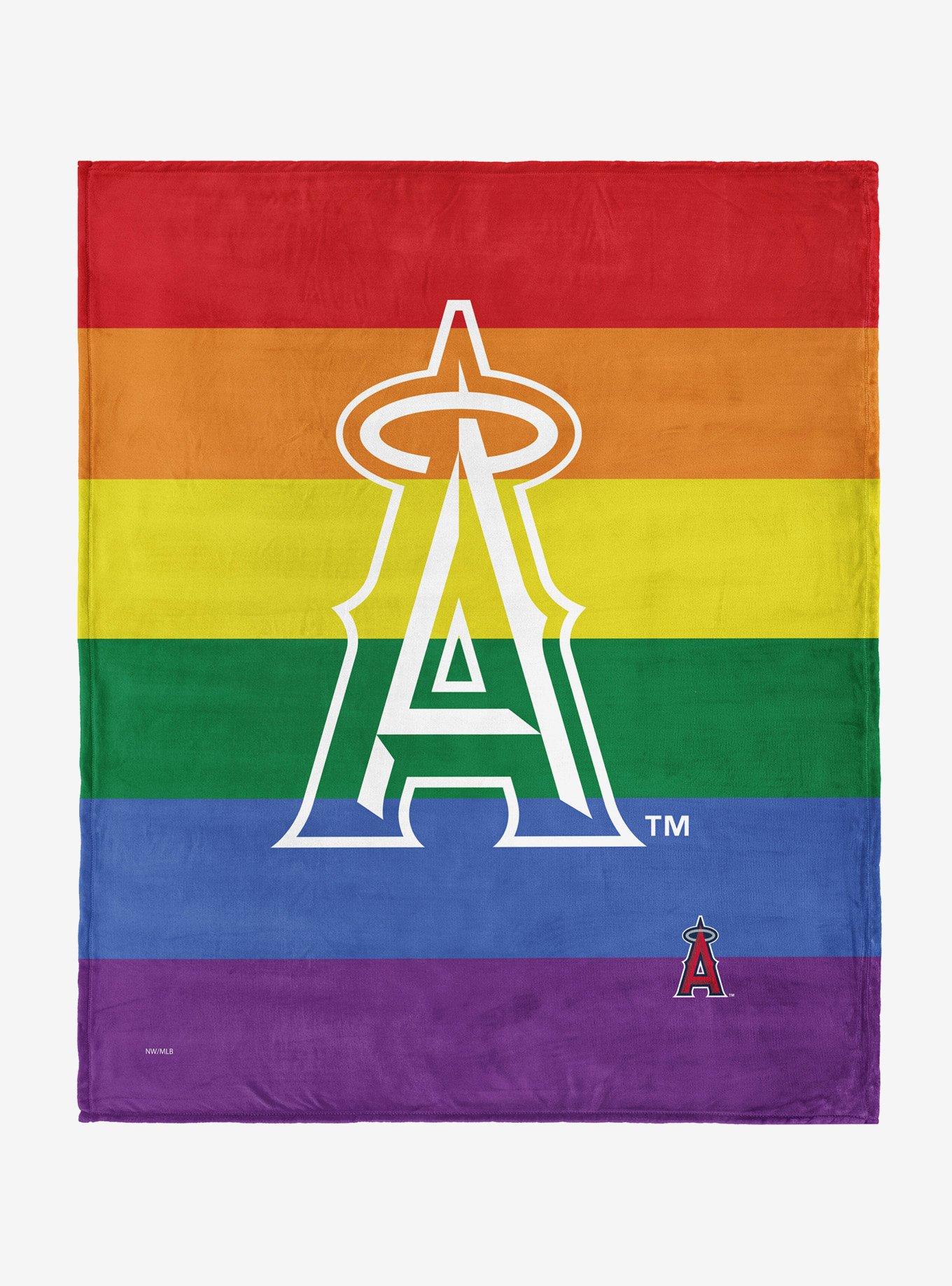 MLB Los Angeles Angels Pride Series Silk Touch Throw Blanket, , hi-res