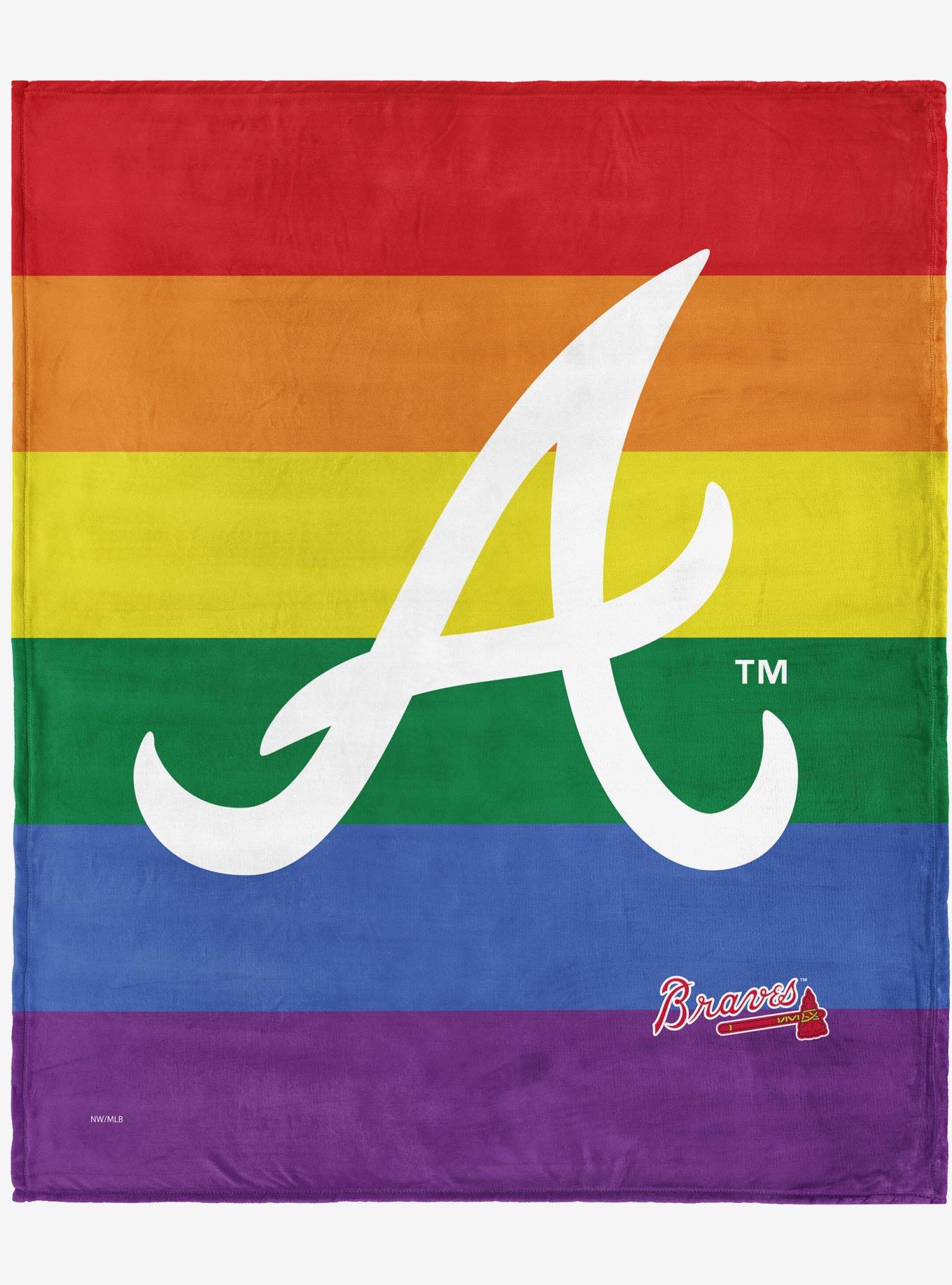 MLB Atlanta Braves Pride Series Silk Touch Throw Blanket, , hi-res