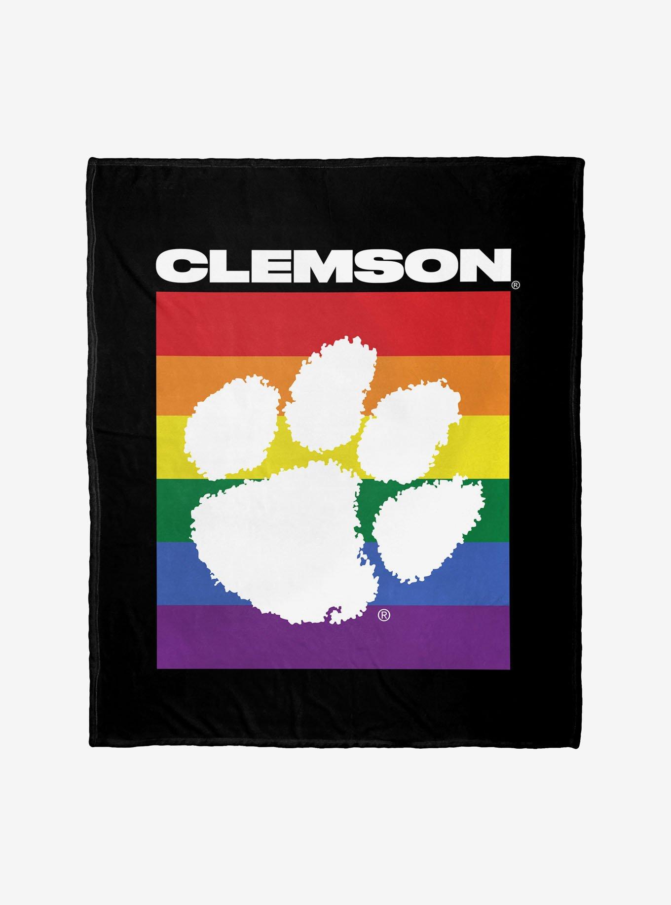 NCAA Clemson Pride Series Silk Touch Throw Blanket, , hi-res