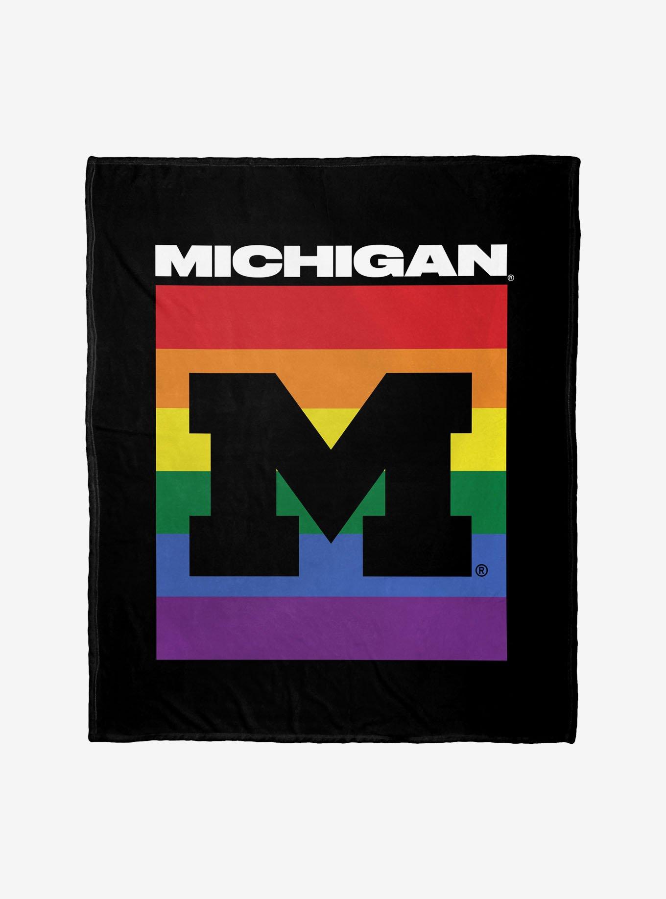 NCAA Michigan Pride Series Silk Touch Throw Blanket, , hi-res