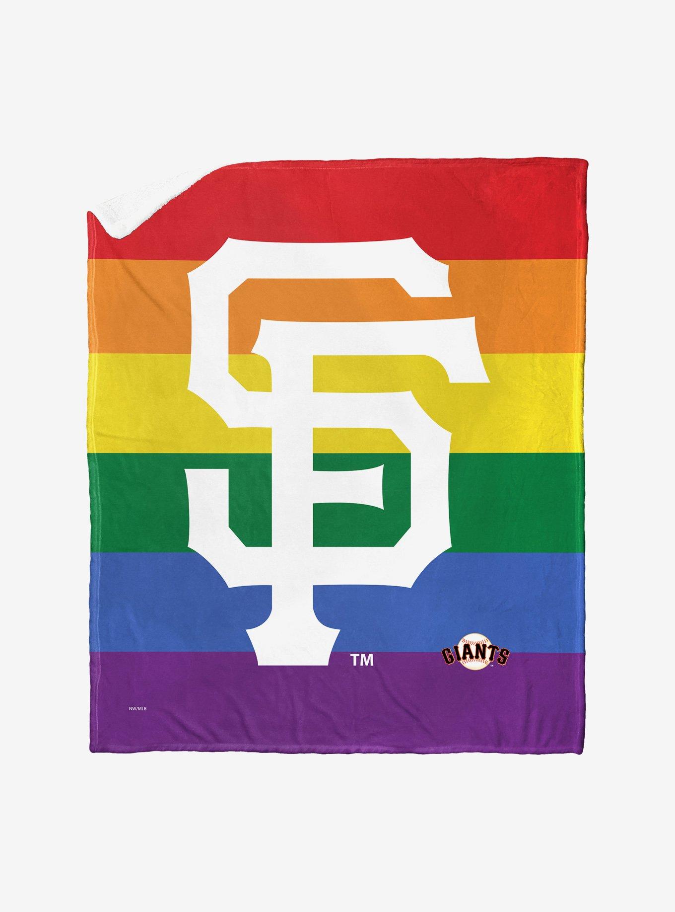 MLB San Francisco Giants Pride Series Silk Touch Sherpa Throw Blanket, , hi-res