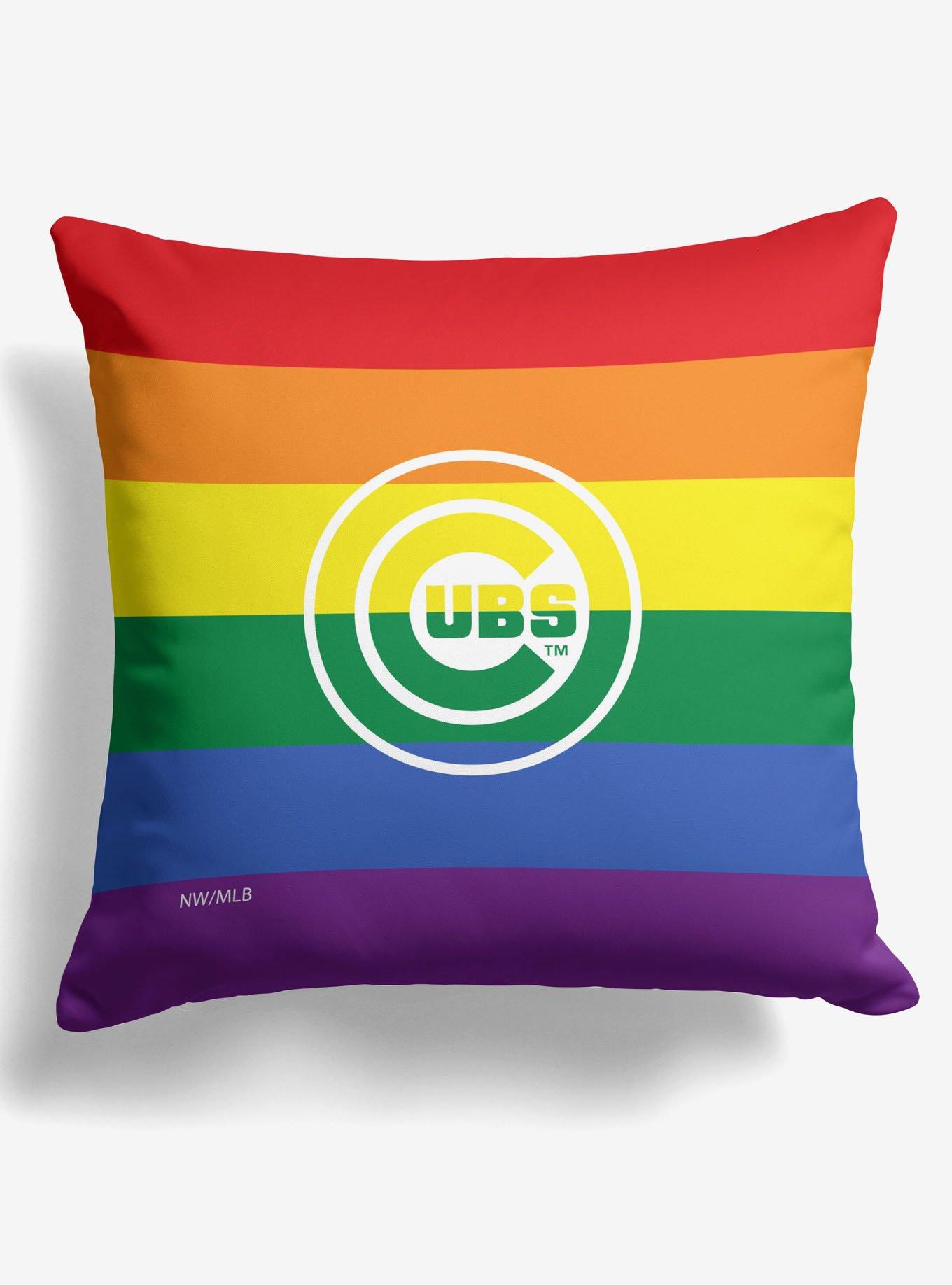 MLB Chicago Cubs Pride Series Throw Pillow, , hi-res