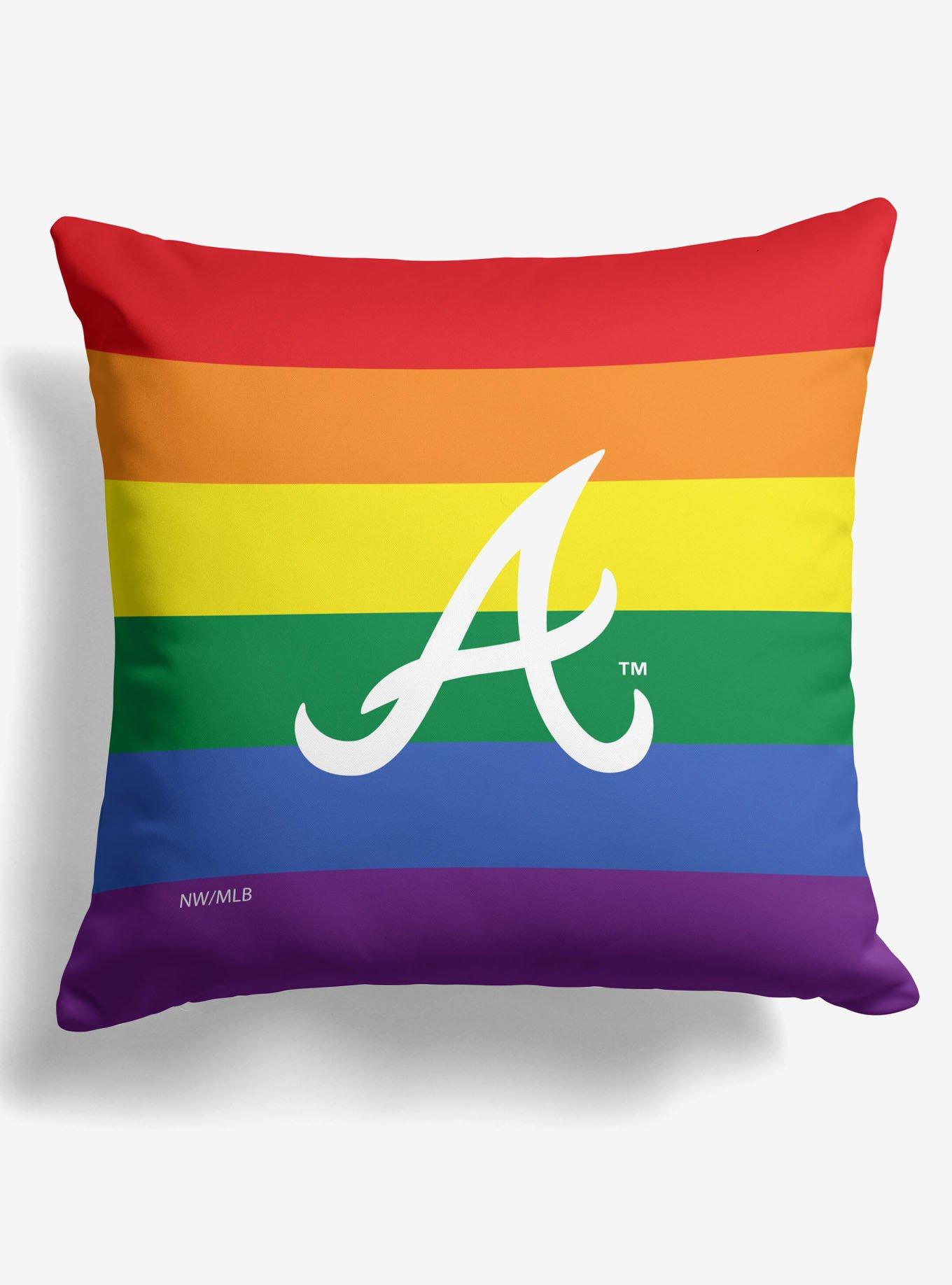 MLB Atlanta Braves Pride Series Throw Pillow, , hi-res