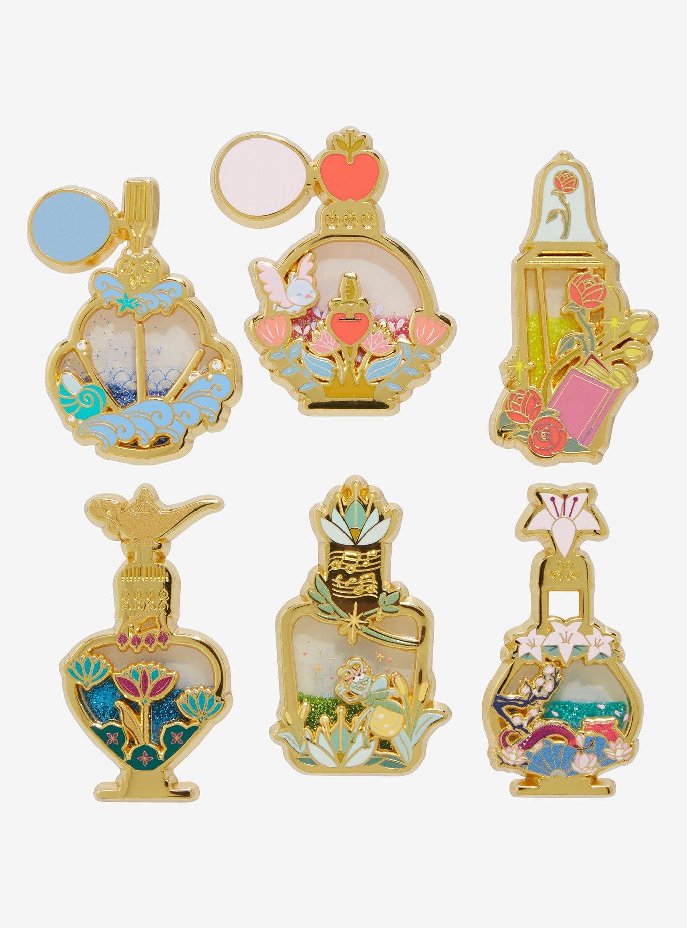 Disney Princess Liquid Glitter Filled Perfume Bottle Blind Box Enamel Pin - BoxLunch Exclusive, , hi-res