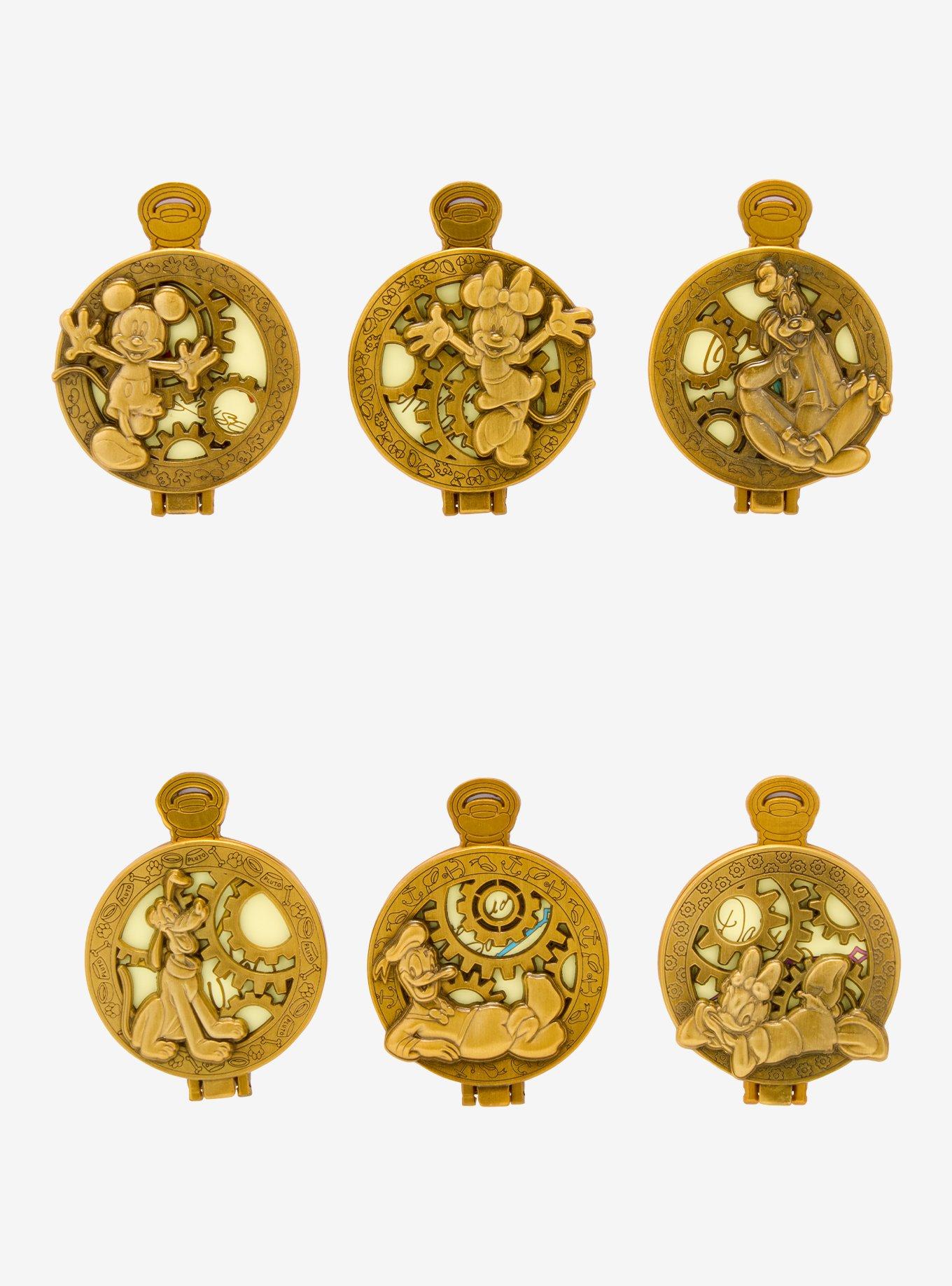 Disney Mickey & Friends Pocket Watch Blind Box Hinge Enamel Pin - BoxLunch Exclusive, , hi-res